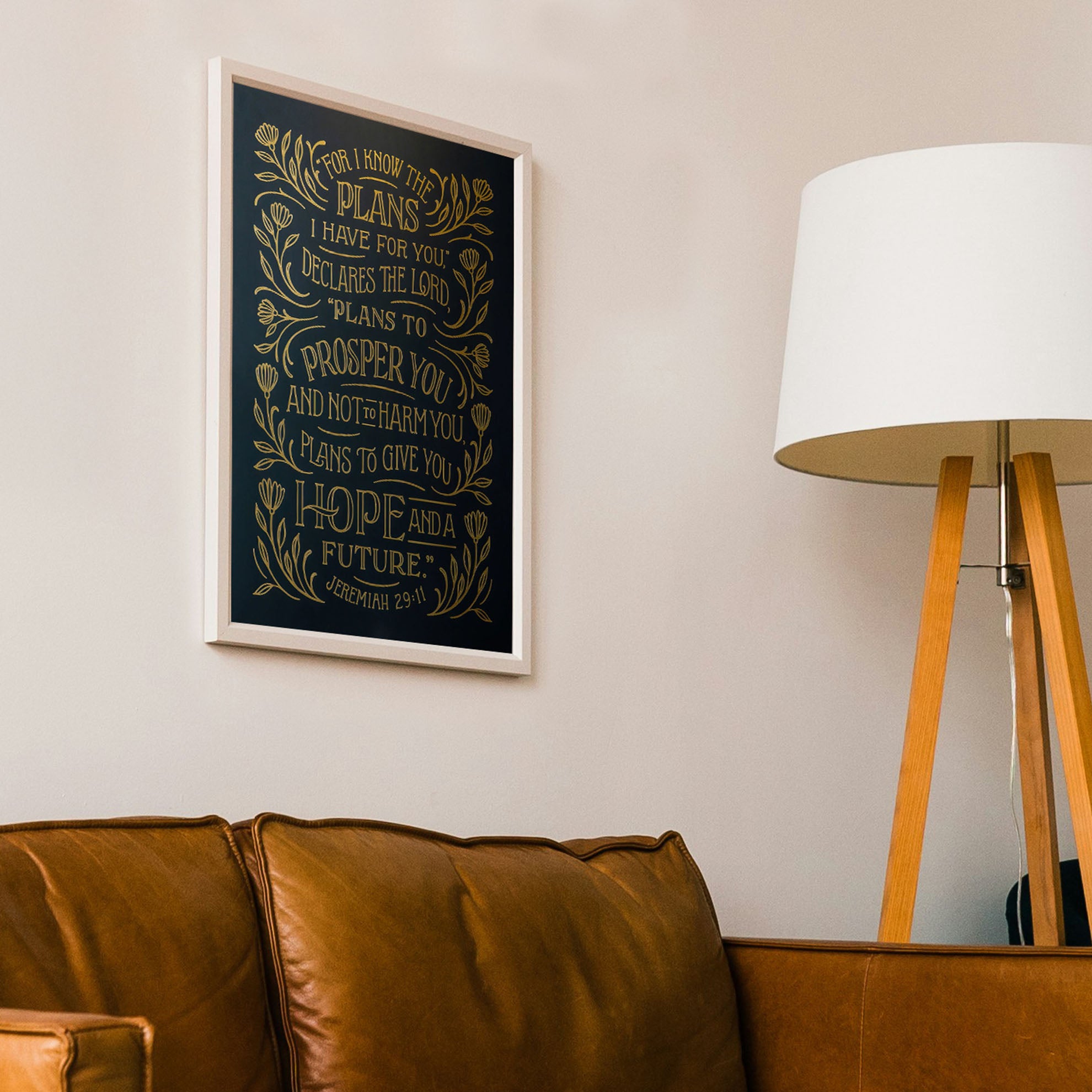 Hope and a Future (Jeremiah 29:11) - Illuminated Edition (18x24)