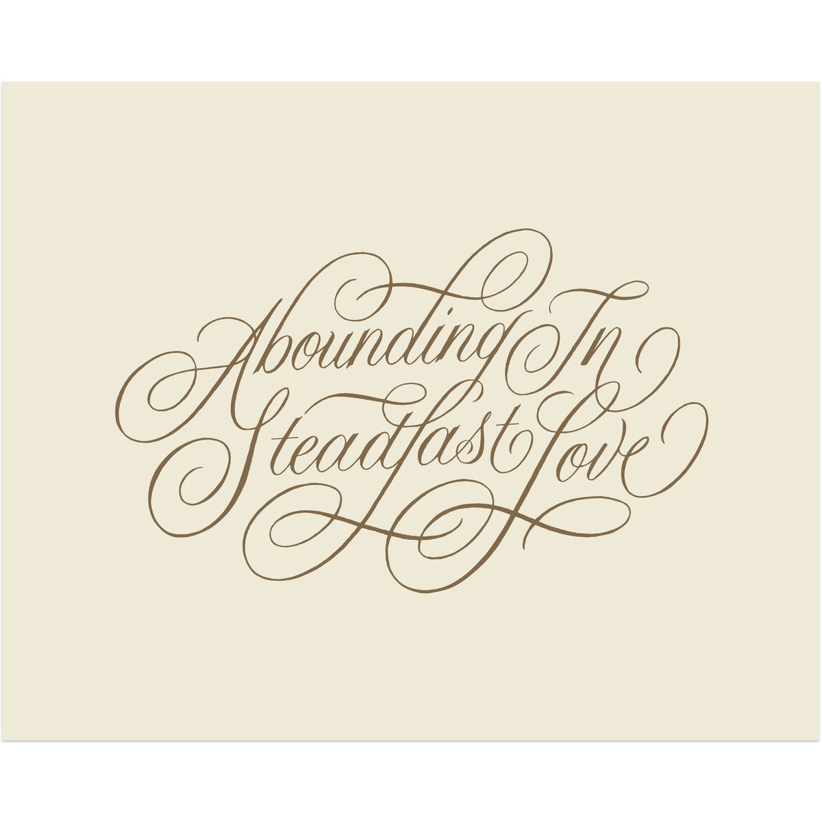 Abounding In Steadfast Love