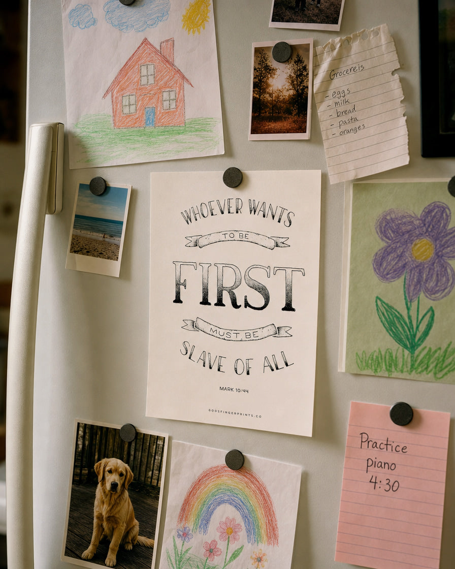 Slave of All - Mark 10:44- Christian wall art print
