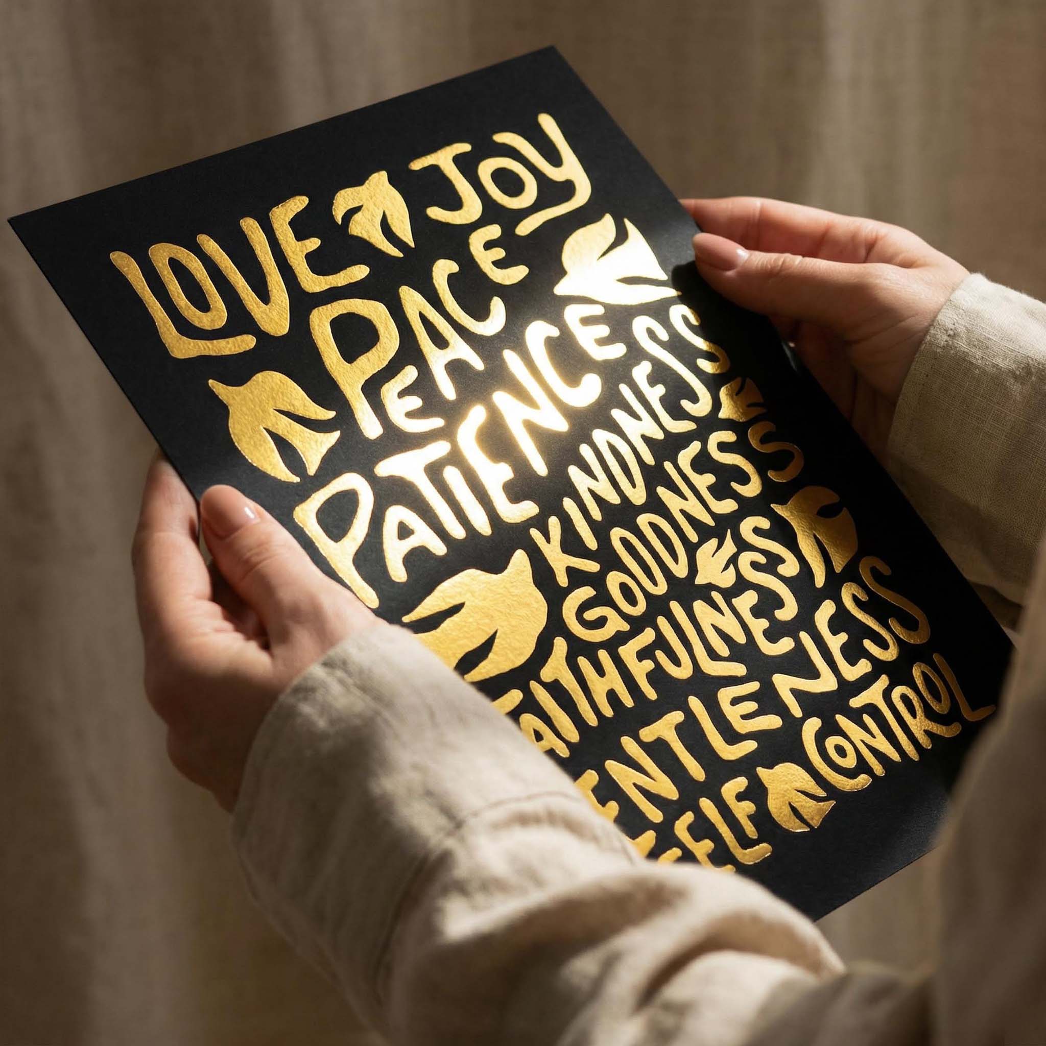Fruit of the Spirit - Gold/Black