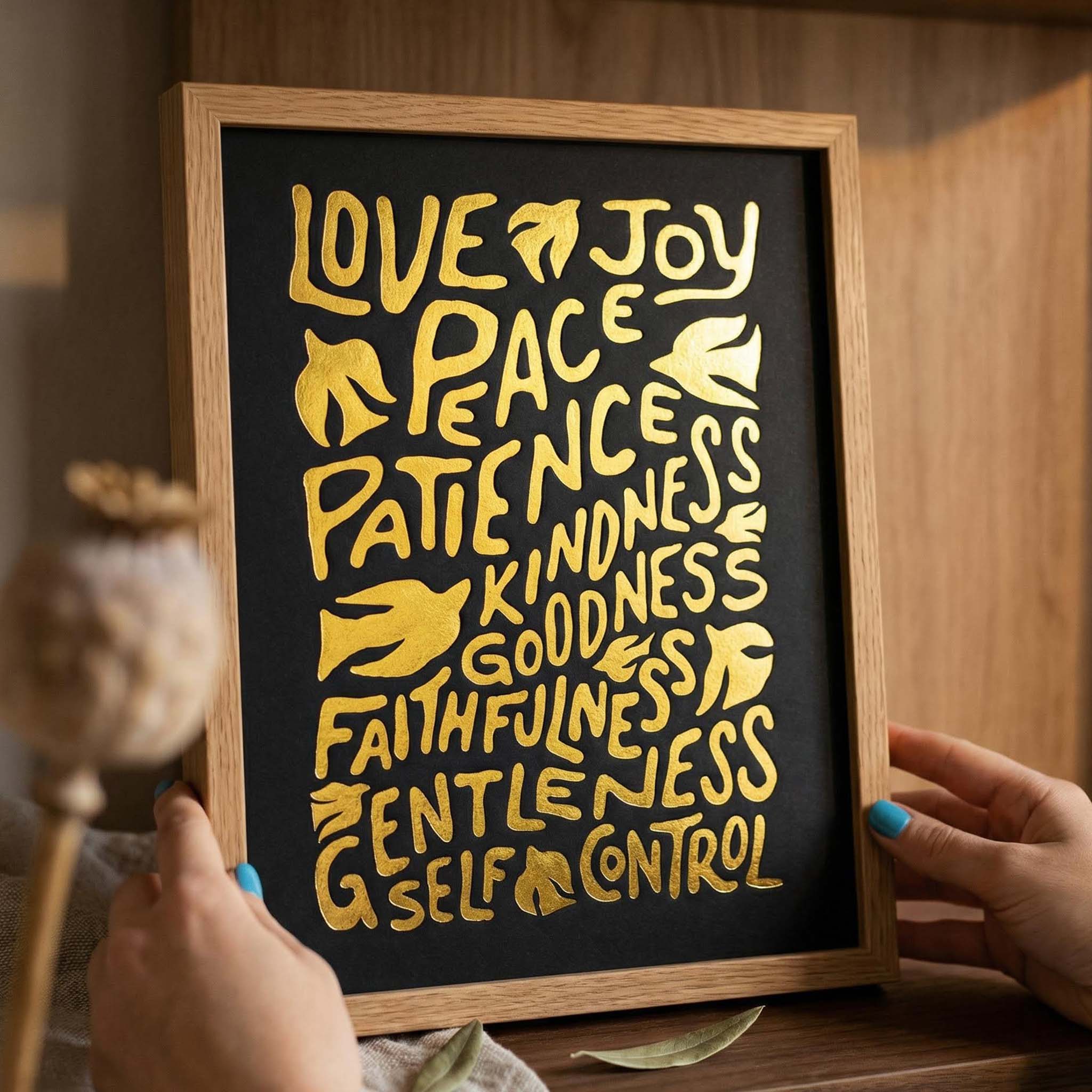 Fruit of the Spirit - Gold/Black