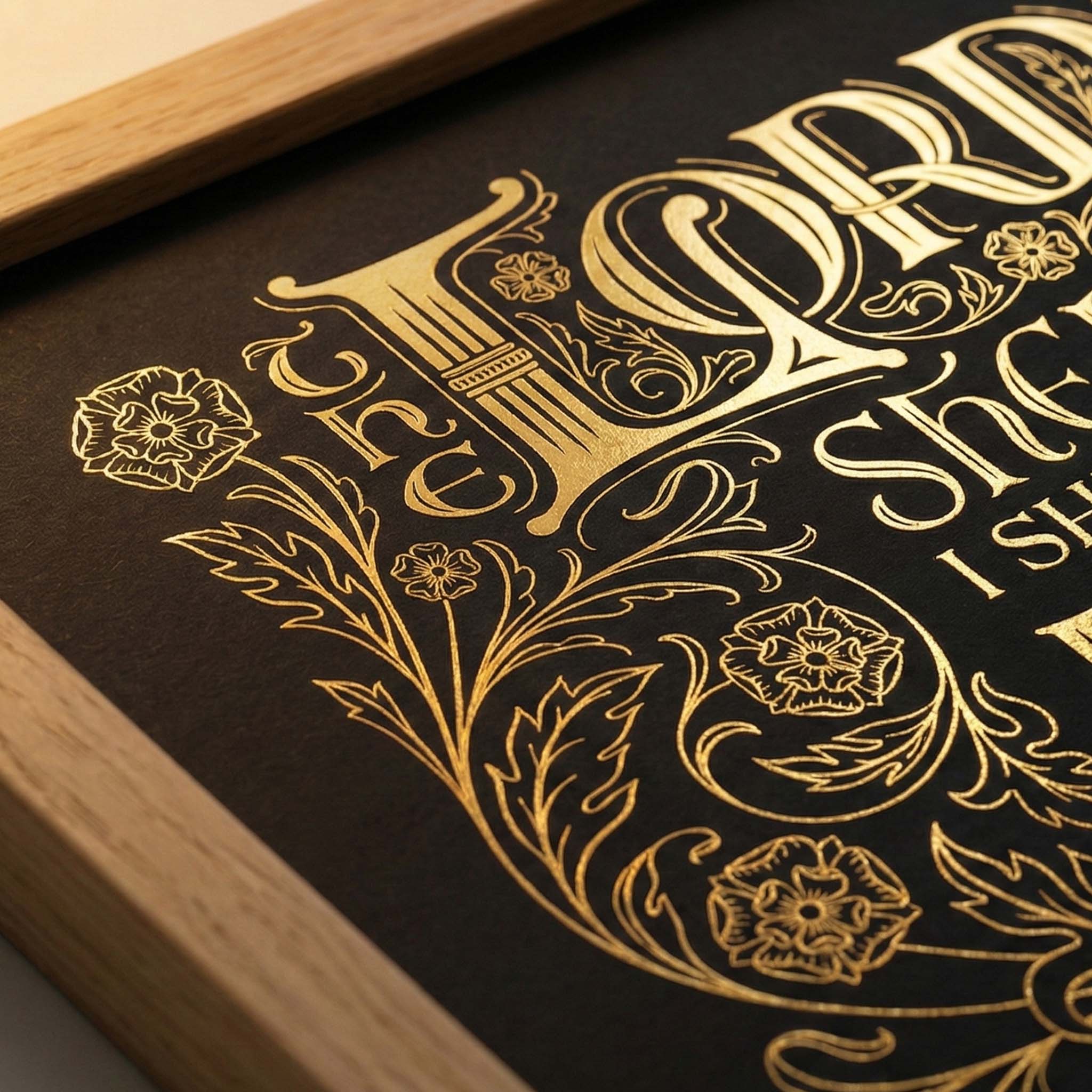 Psalm 23 - Gold/Black