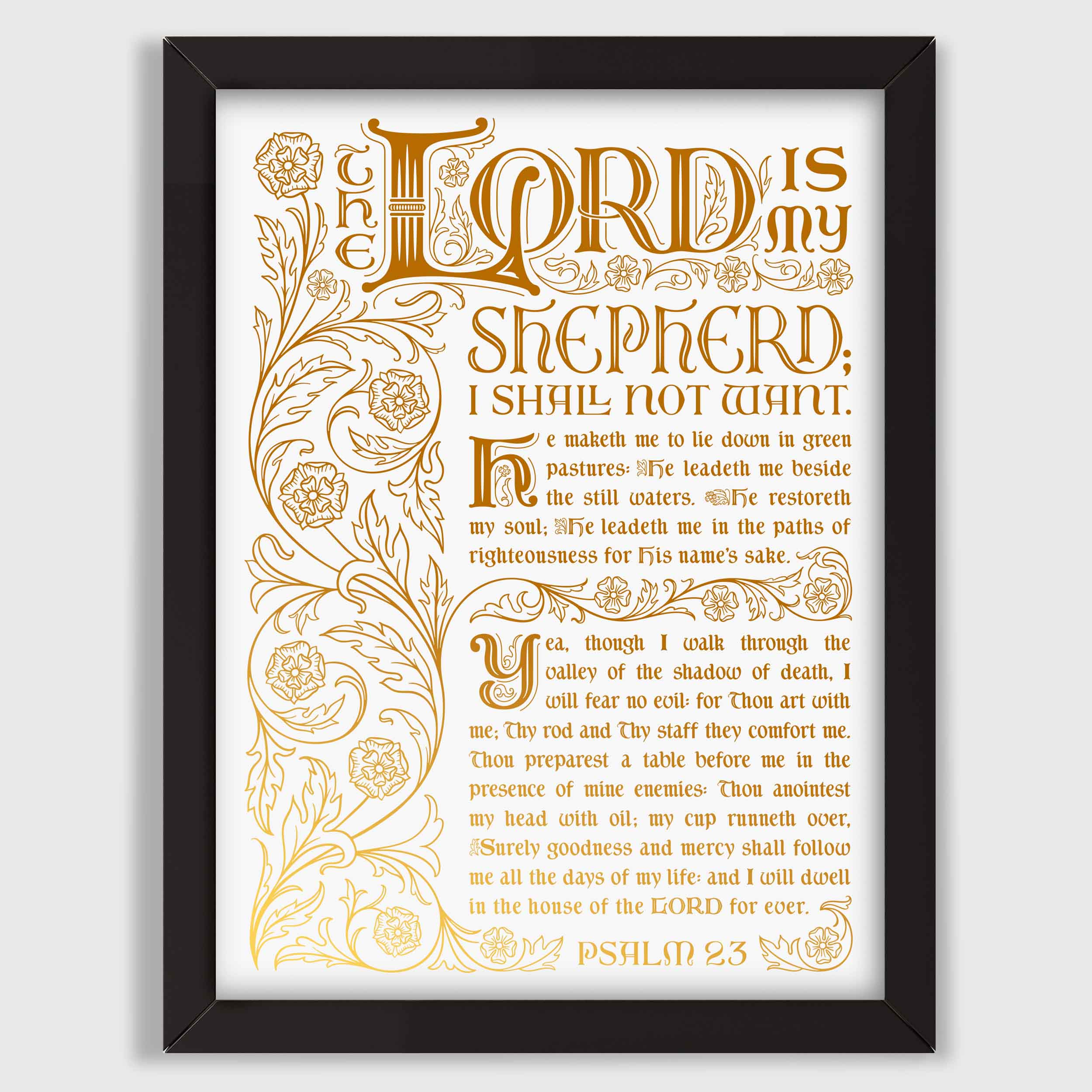 Psalm 23 - Gold