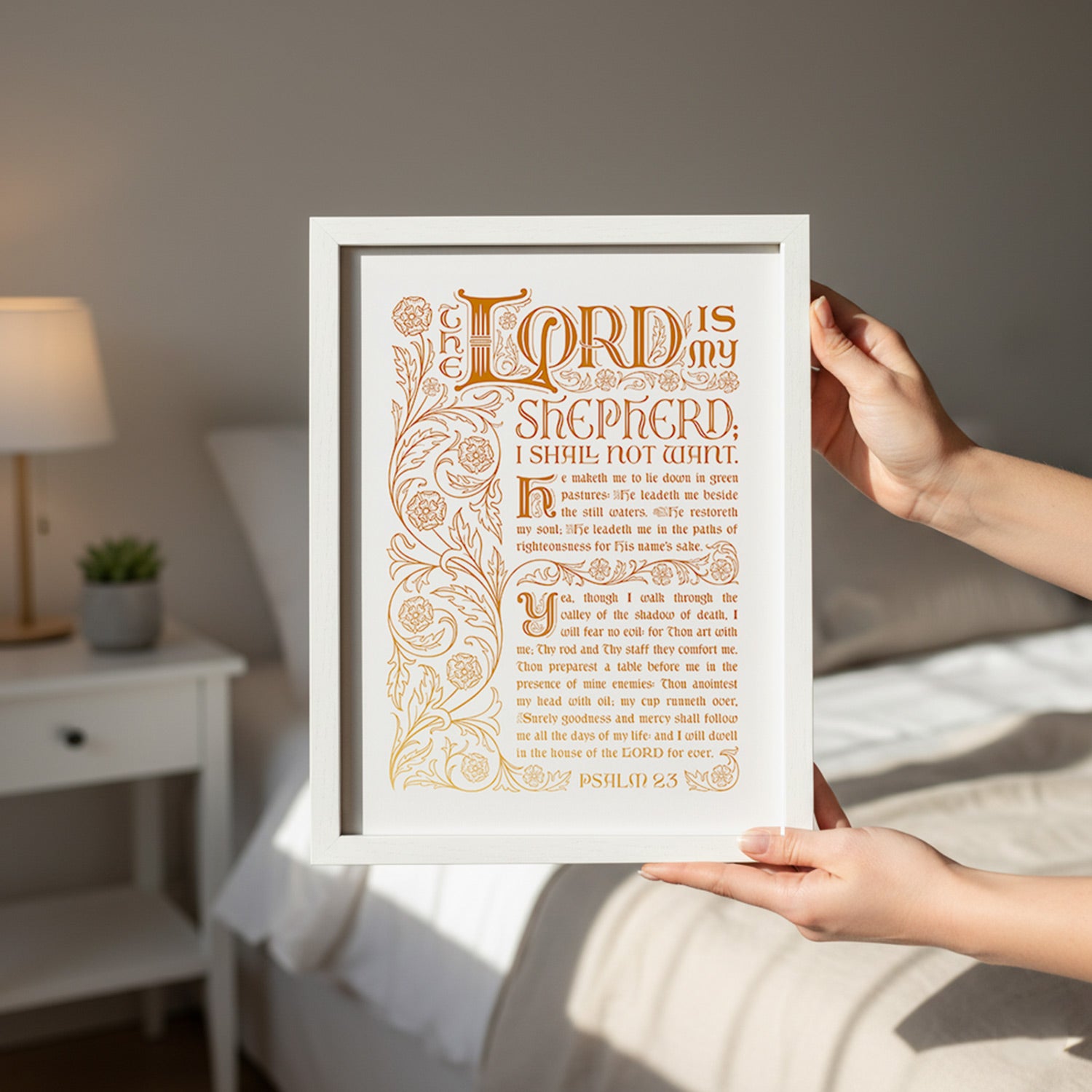 Psalm 23 - Rose Gold