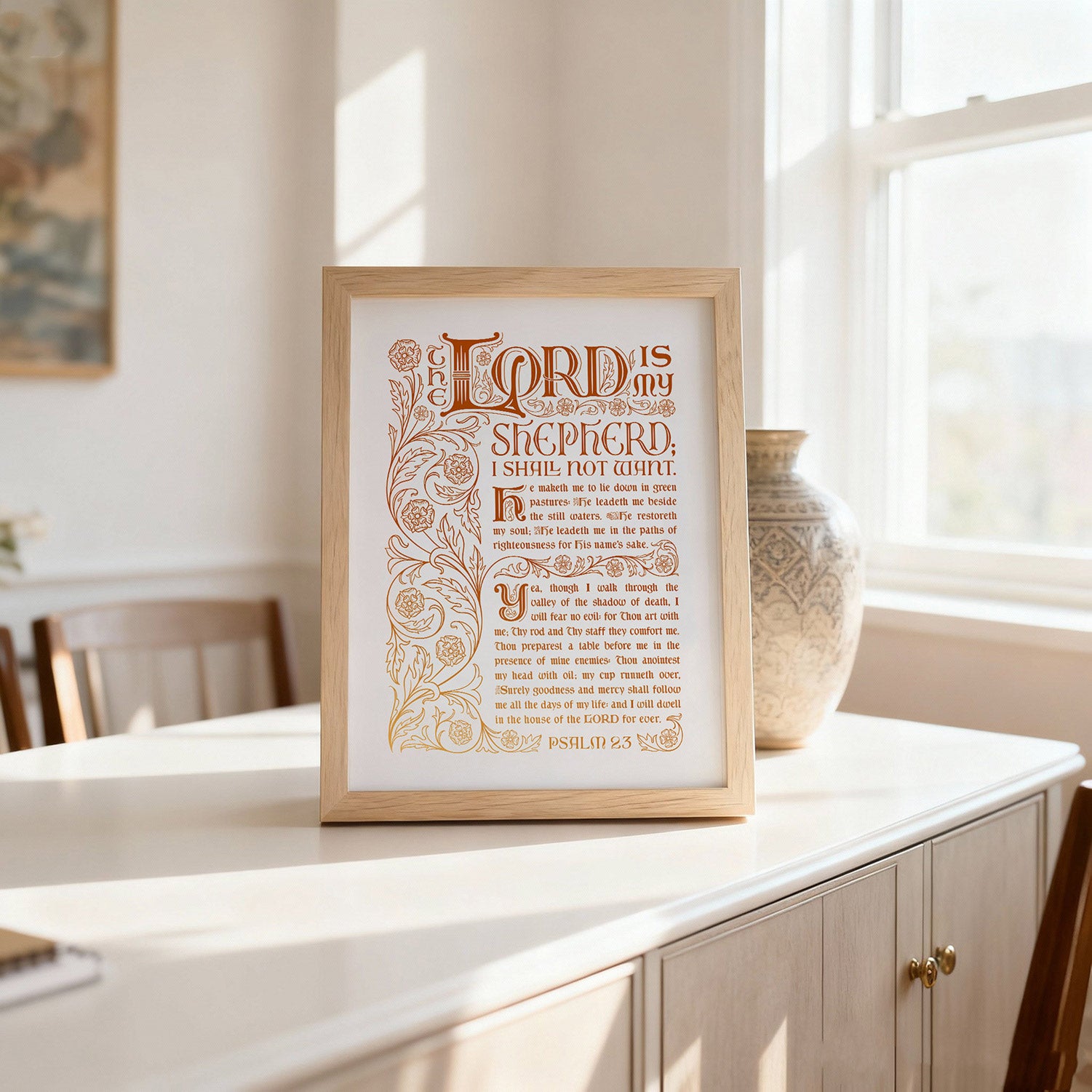 Psalm 23 - Rose Gold