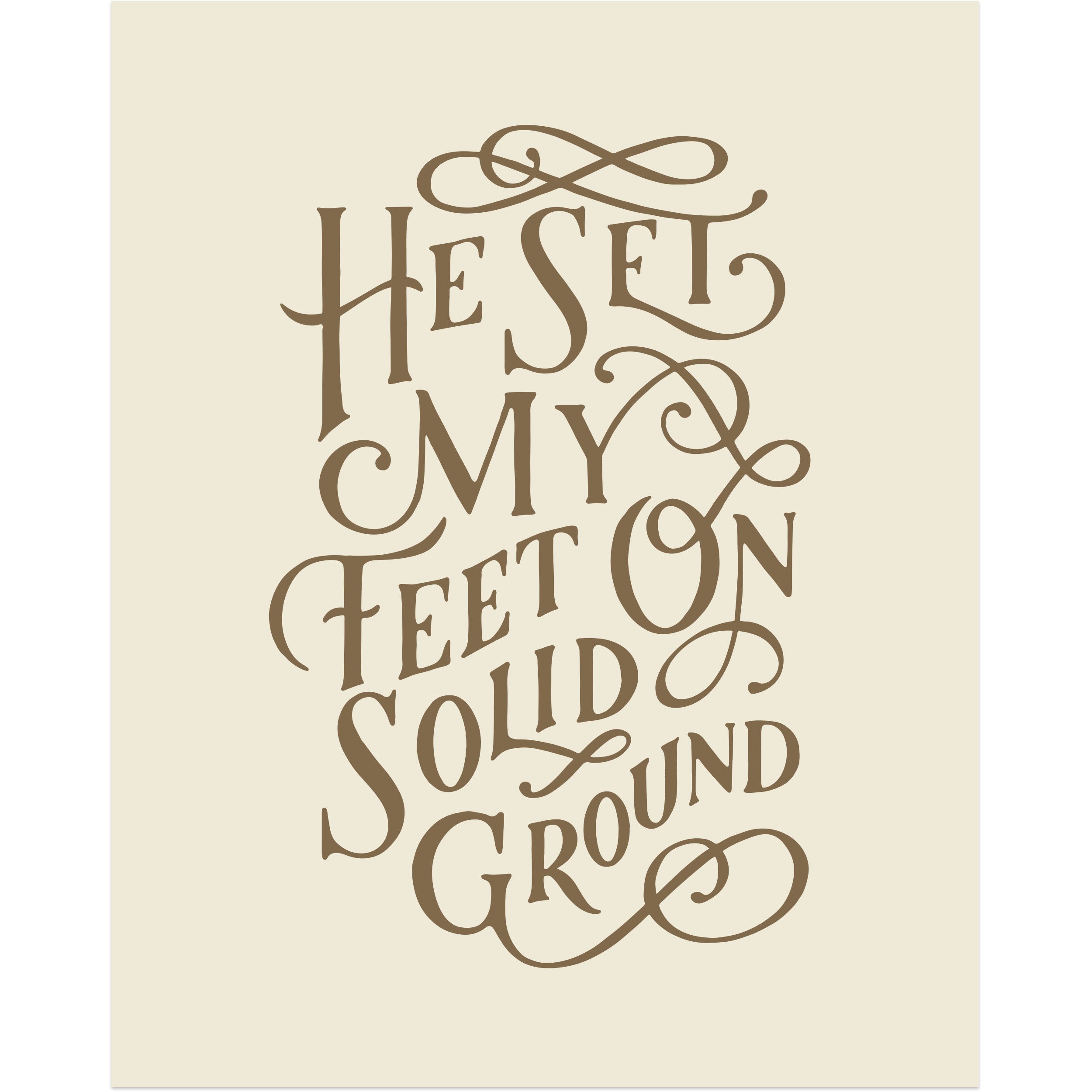 He Set My Feet on Solid Ground
