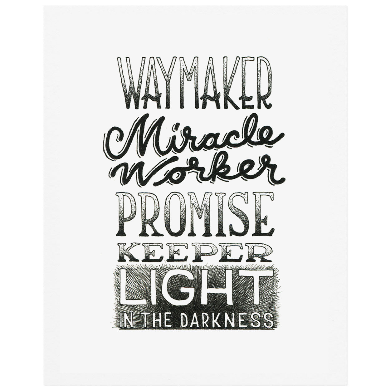 Waymaker - Lyric Artwork