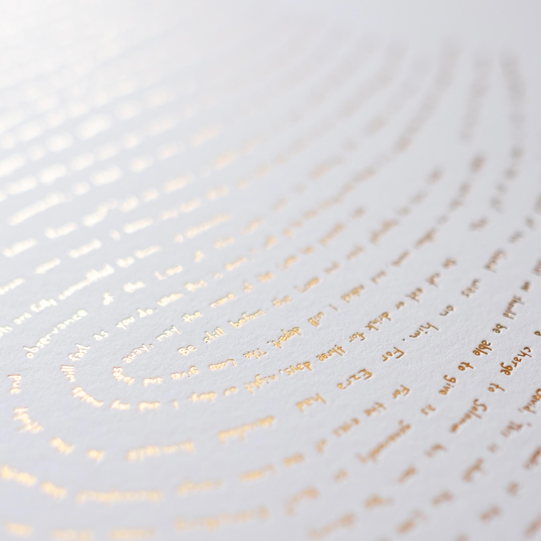 Illuminated Fingerprint - One verse from every book of the Bible in gold