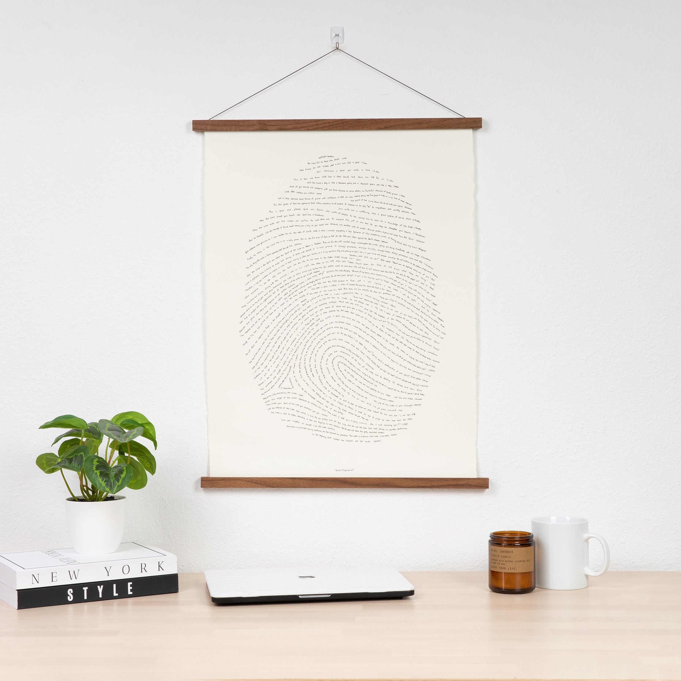 Walnut Magnetic Hanging Frame
