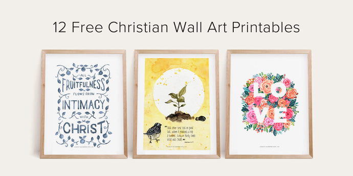Free Christian Wall Art (12 Printables)