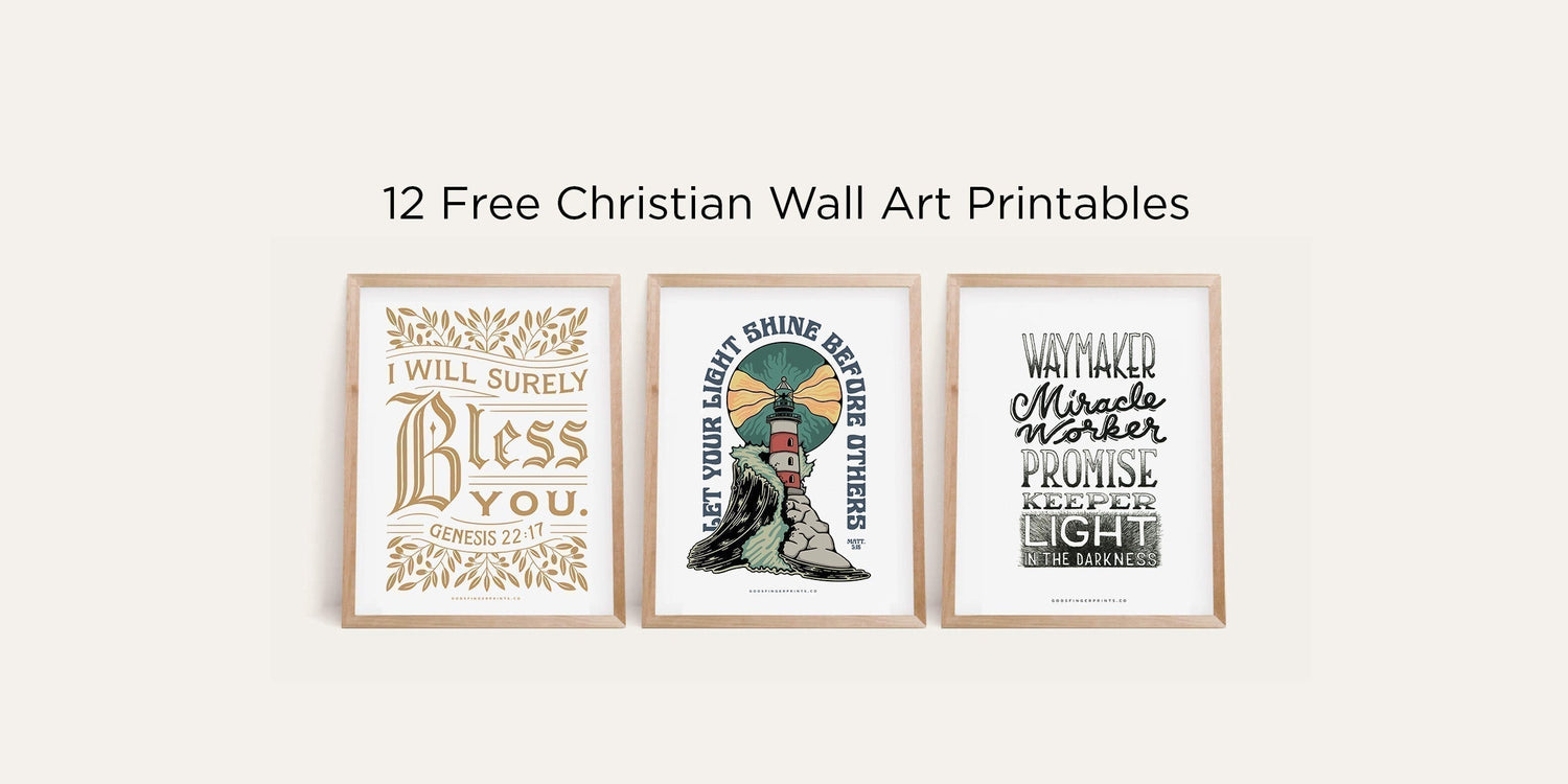 Free Christian Wall Art (12 Printables)