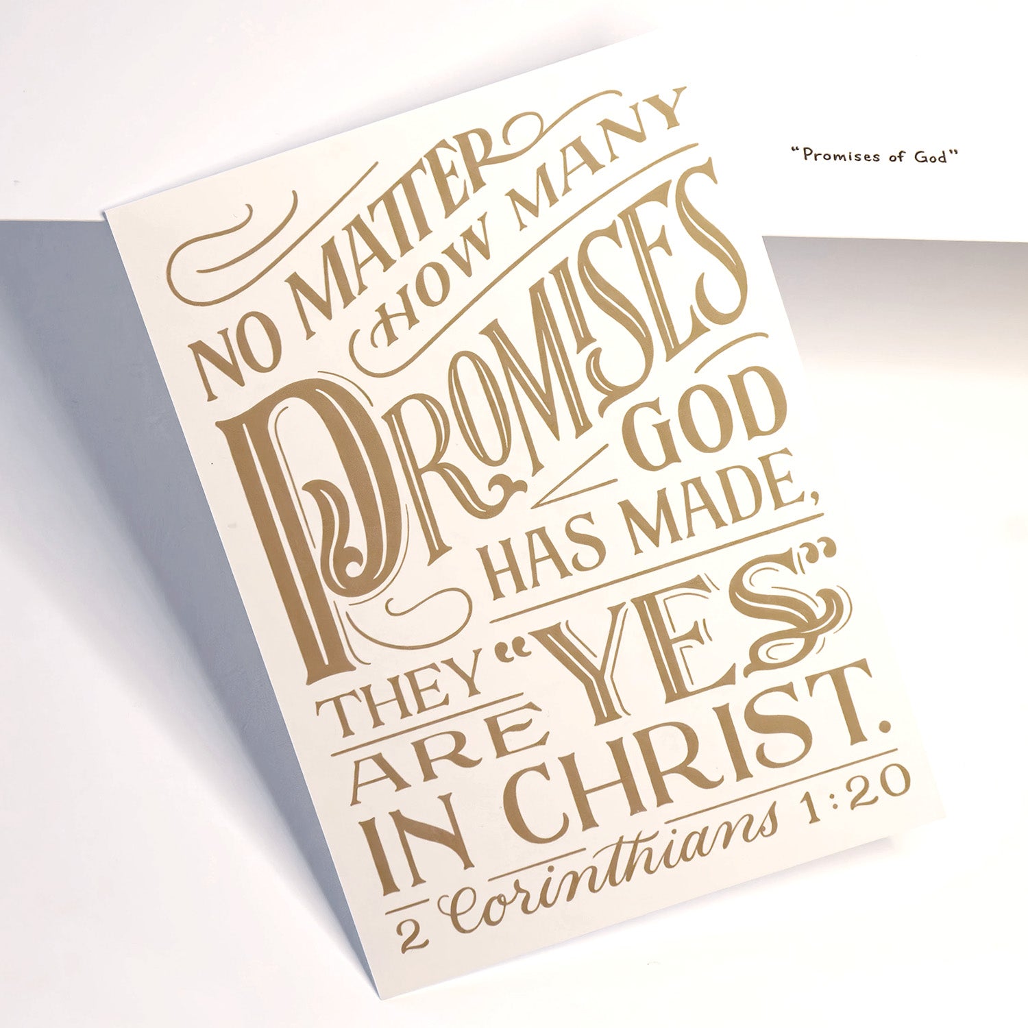 Promises of God - Letterpress