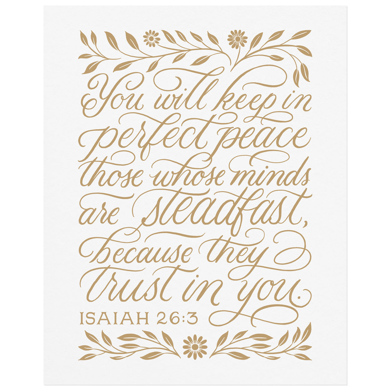 Perfect Peace - Isaiah 26:3