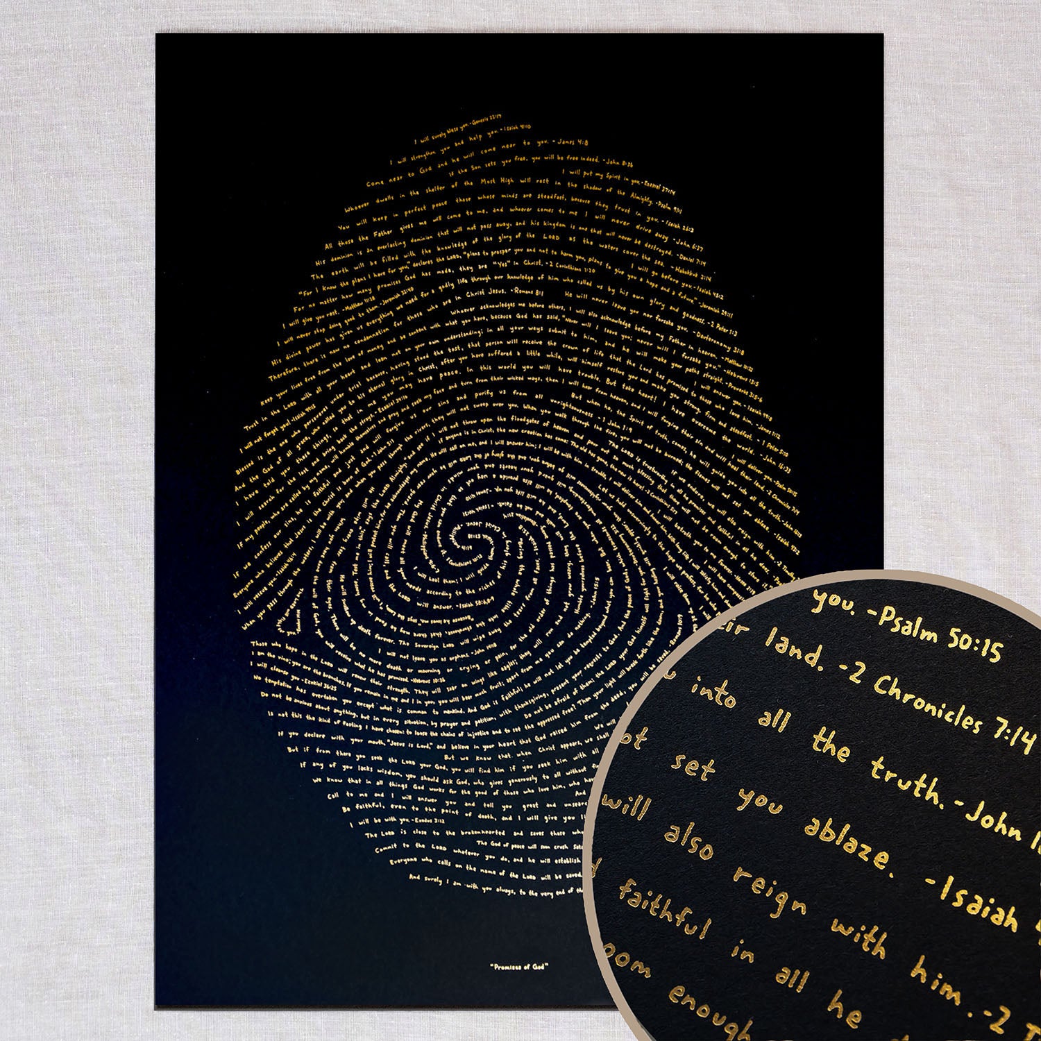 Promises of God - Gold Foil (18x24)