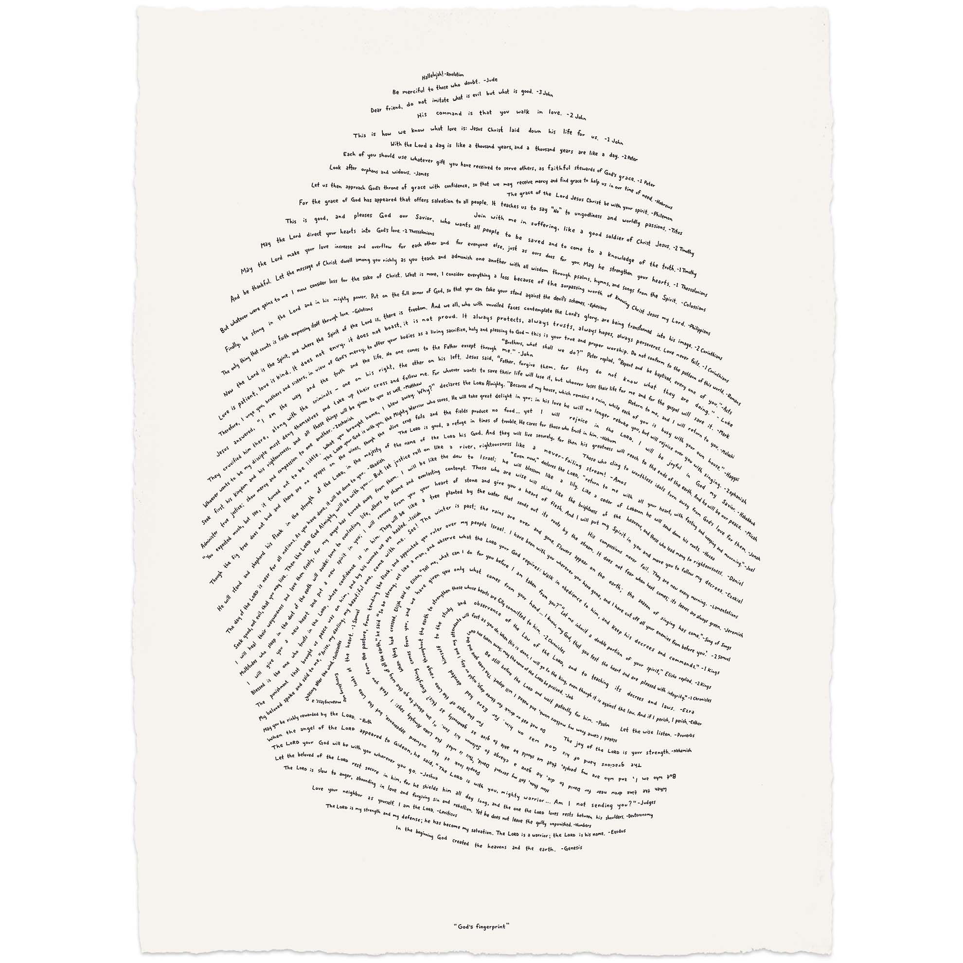 God's Fingerprint - Artisan Edition (18x24)