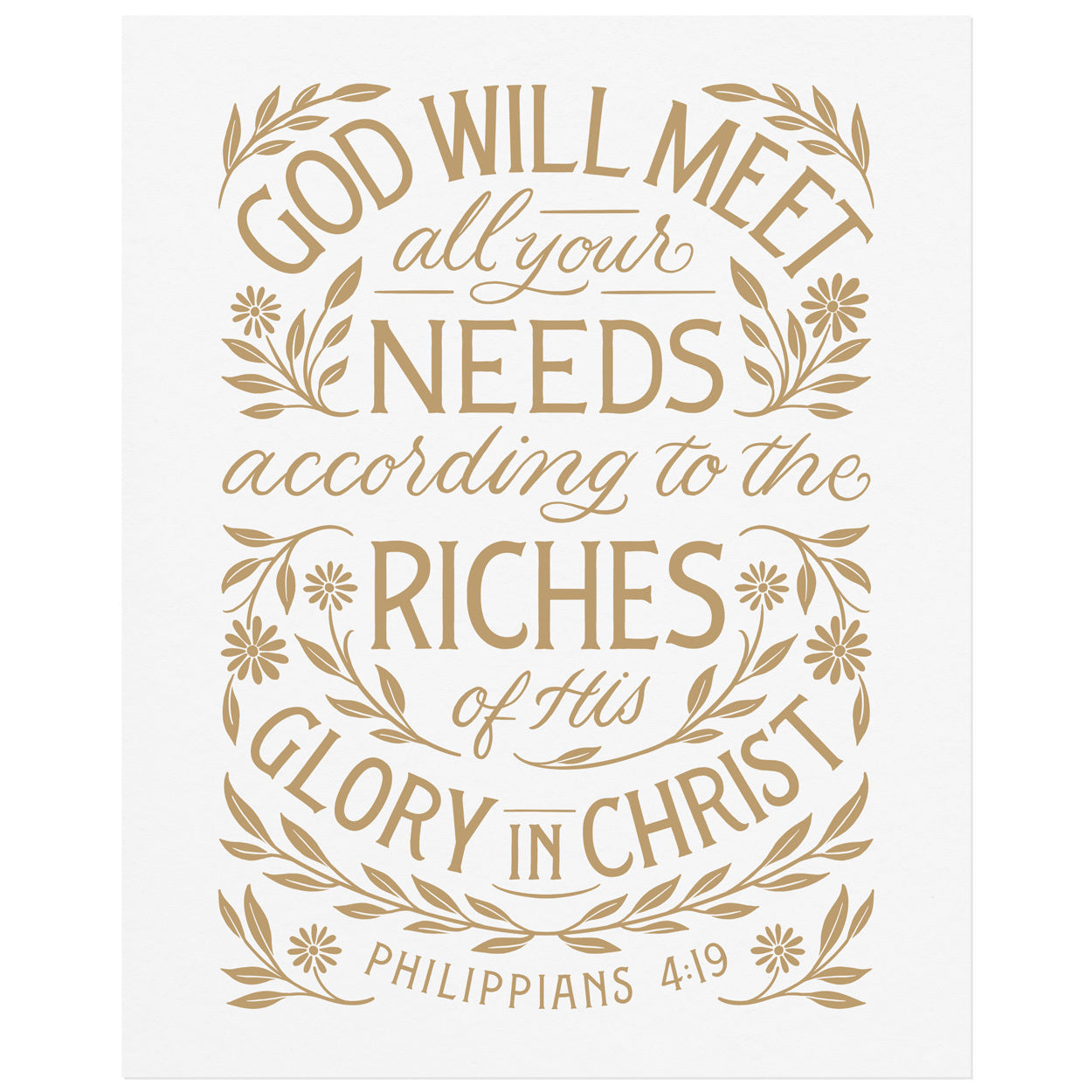 Philippians 4:19 - God Will Meet Your Needs (Digital Download)