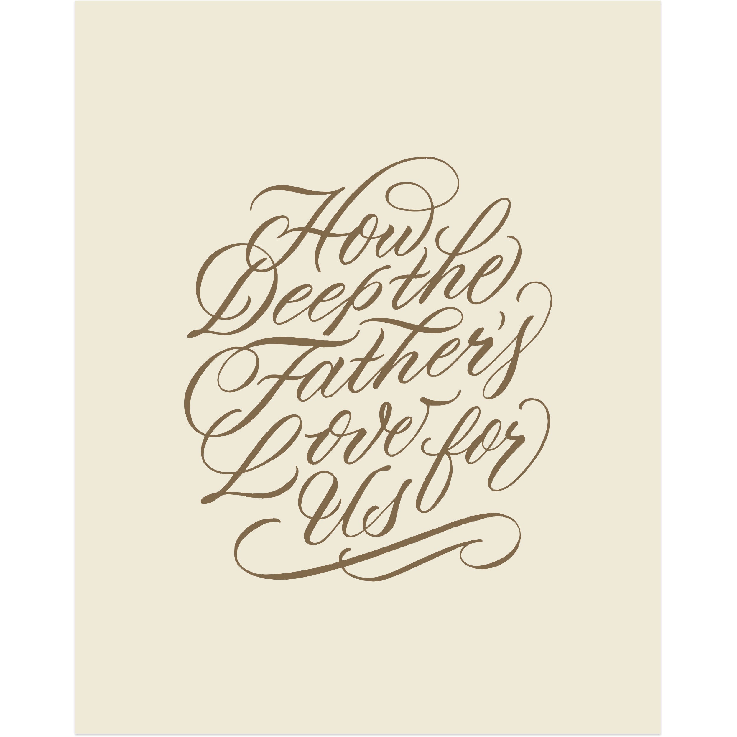 How Deep the Father's Love