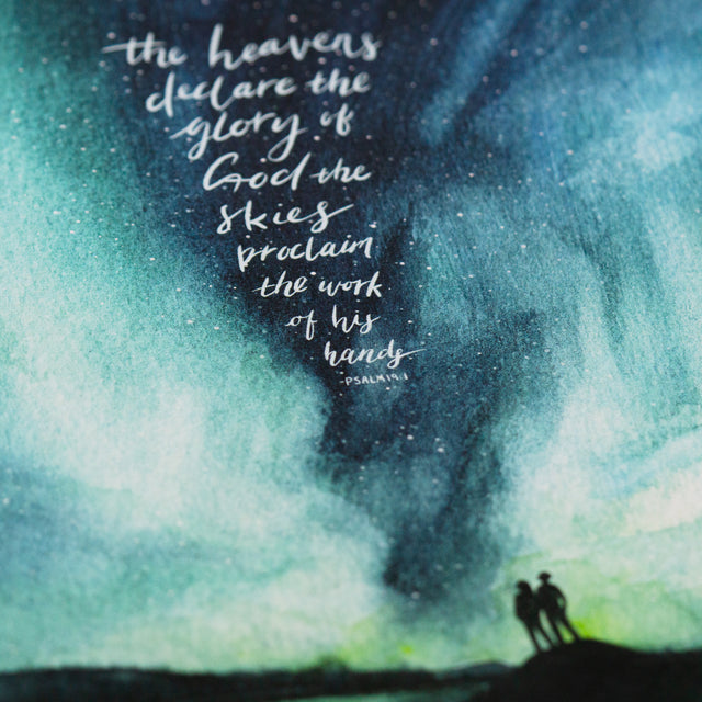 Aurora Night Sky - Psalm 19:1
