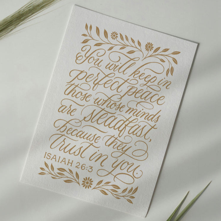 Perfect Peace - Isaiah 26:3