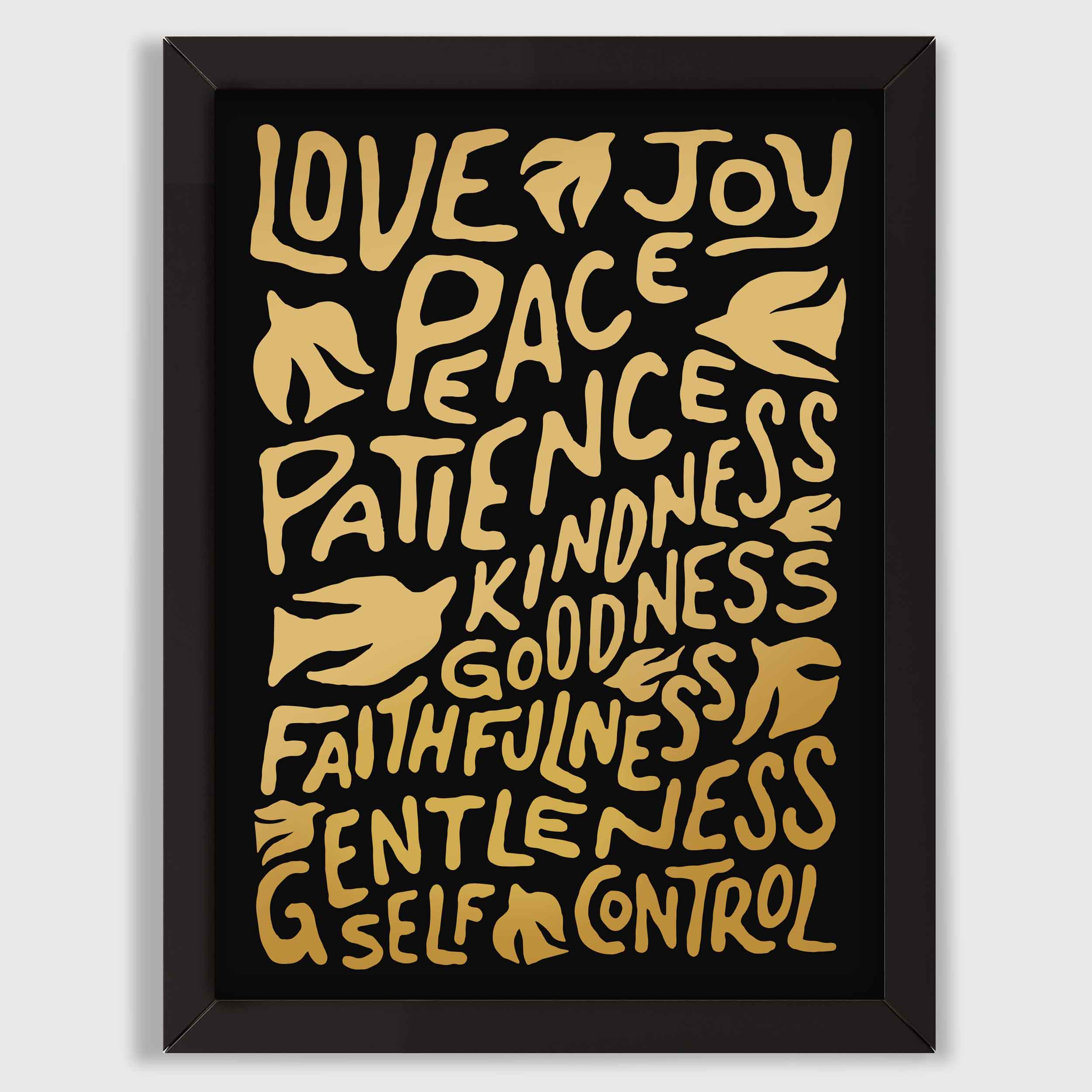 Fruit of the Spirit - Gold/Black
