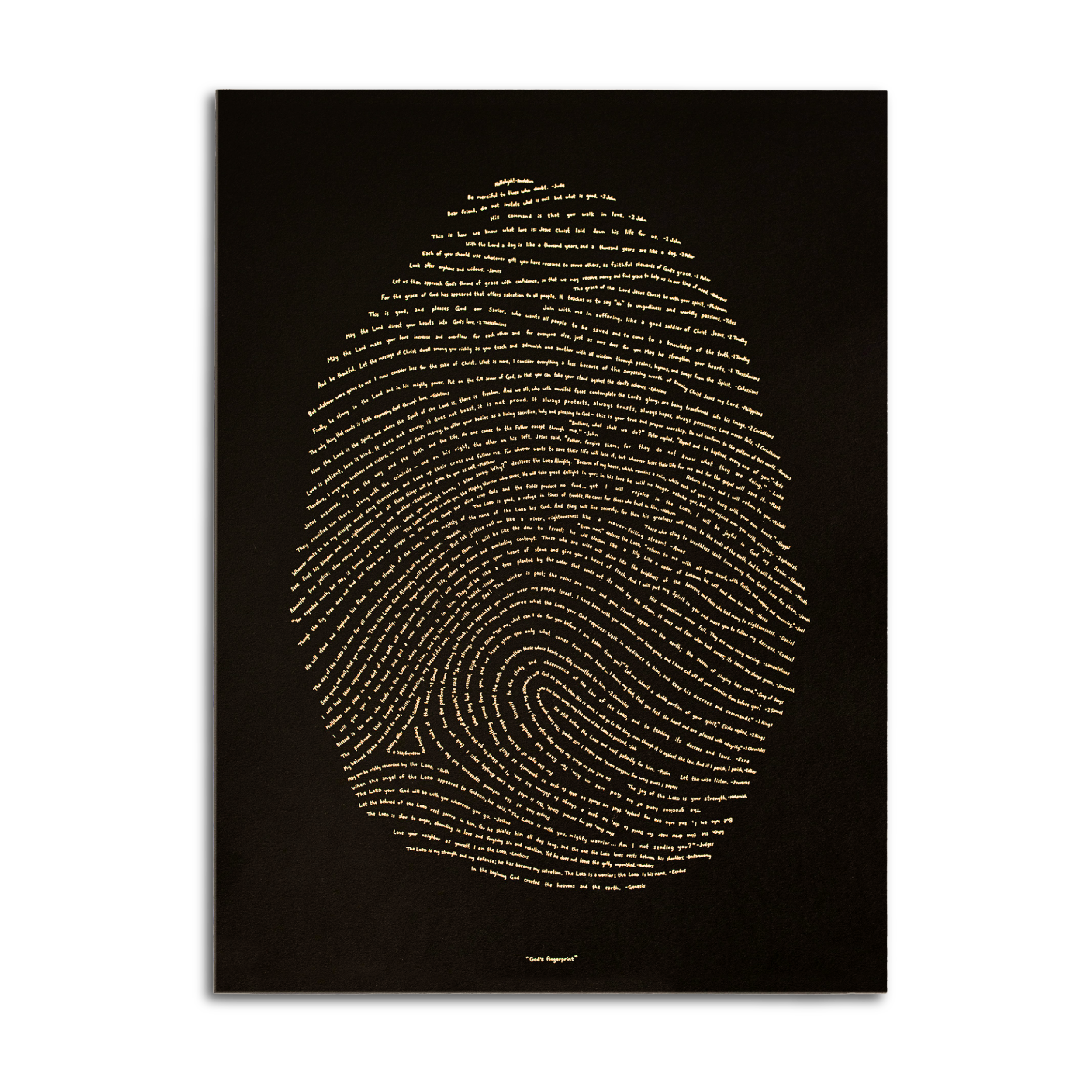 God's Fingerprint - Illuminated Edition (18 x 24)