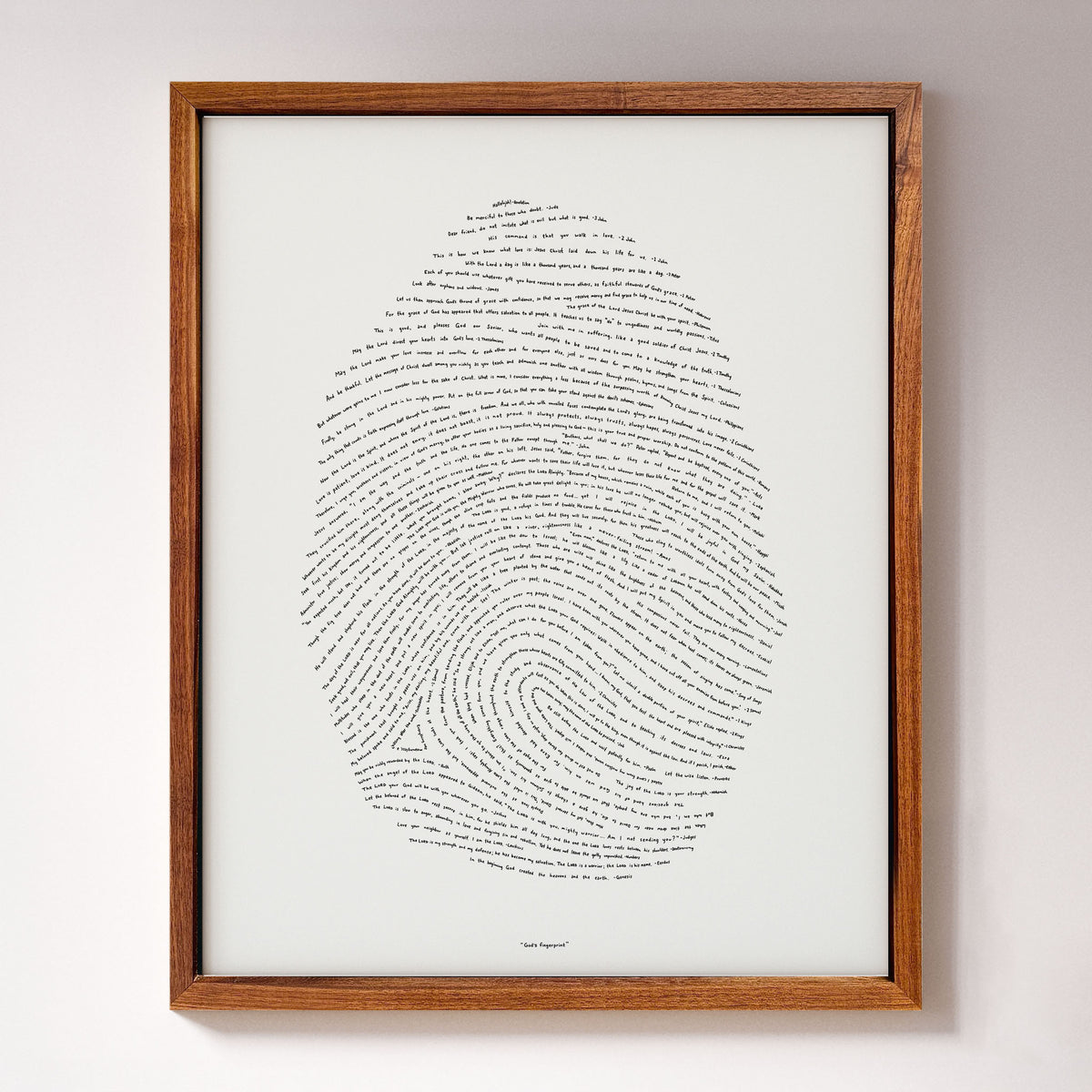 God's Fingerprint - NIV