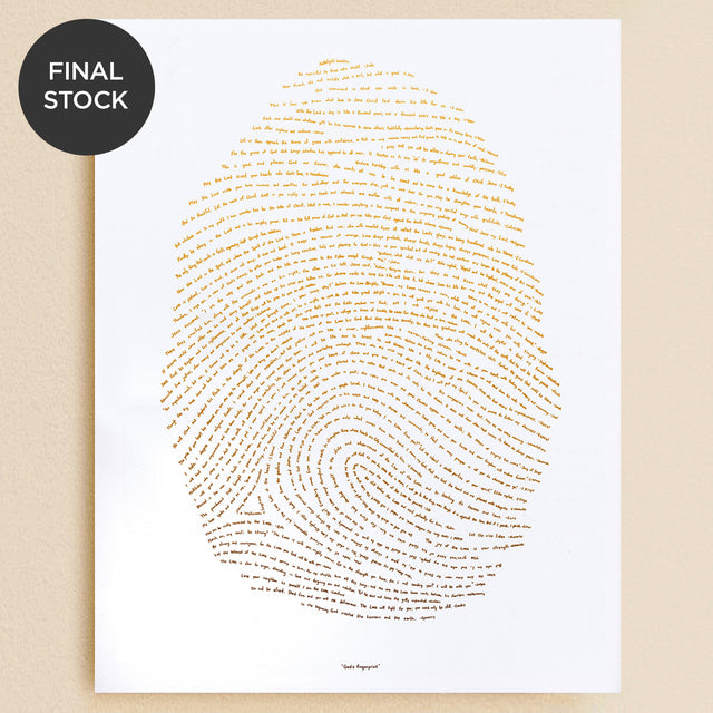 Shop Christian Art Prints - God's fingerprints