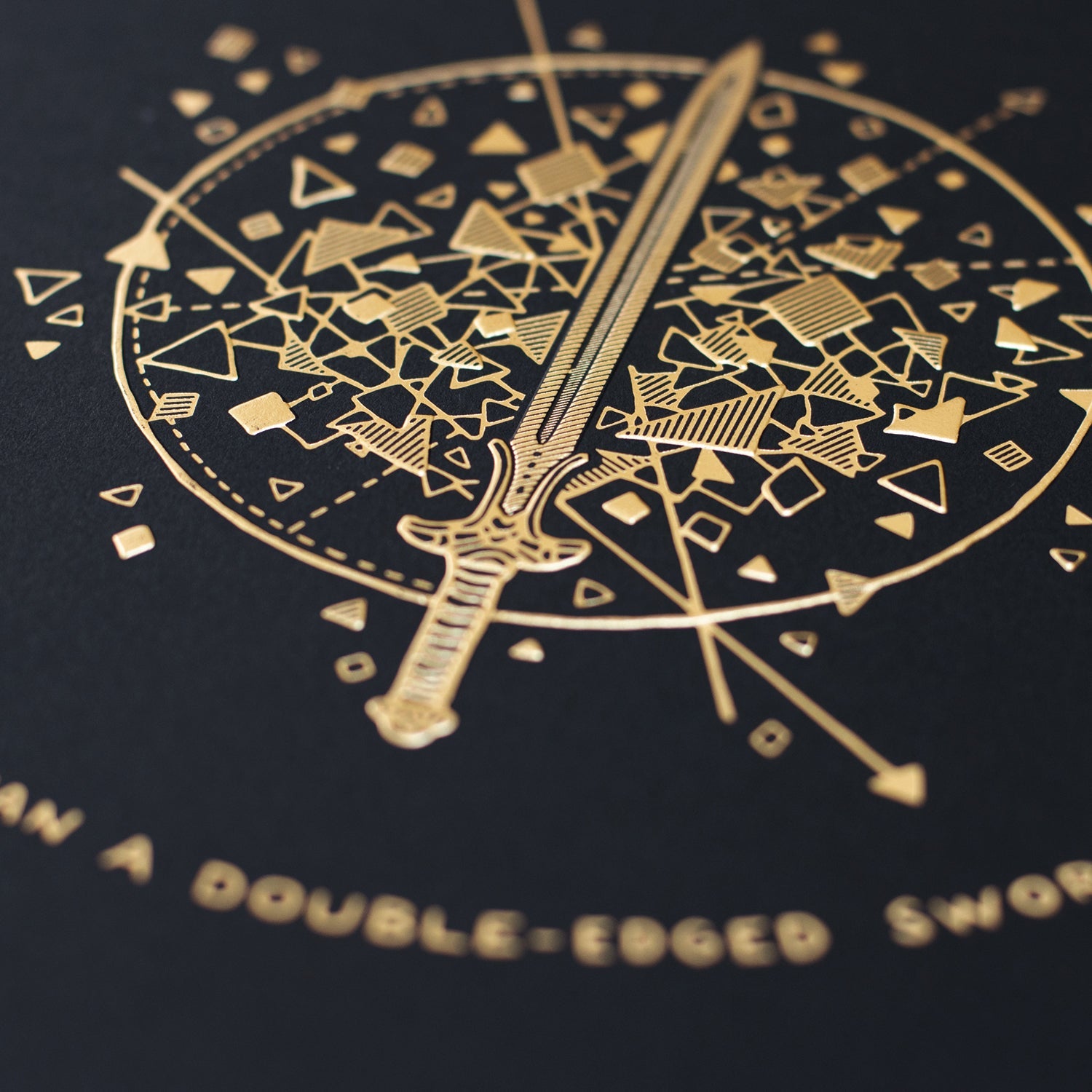 Sword of the Spirit - 16x20 Gold Emboss Print