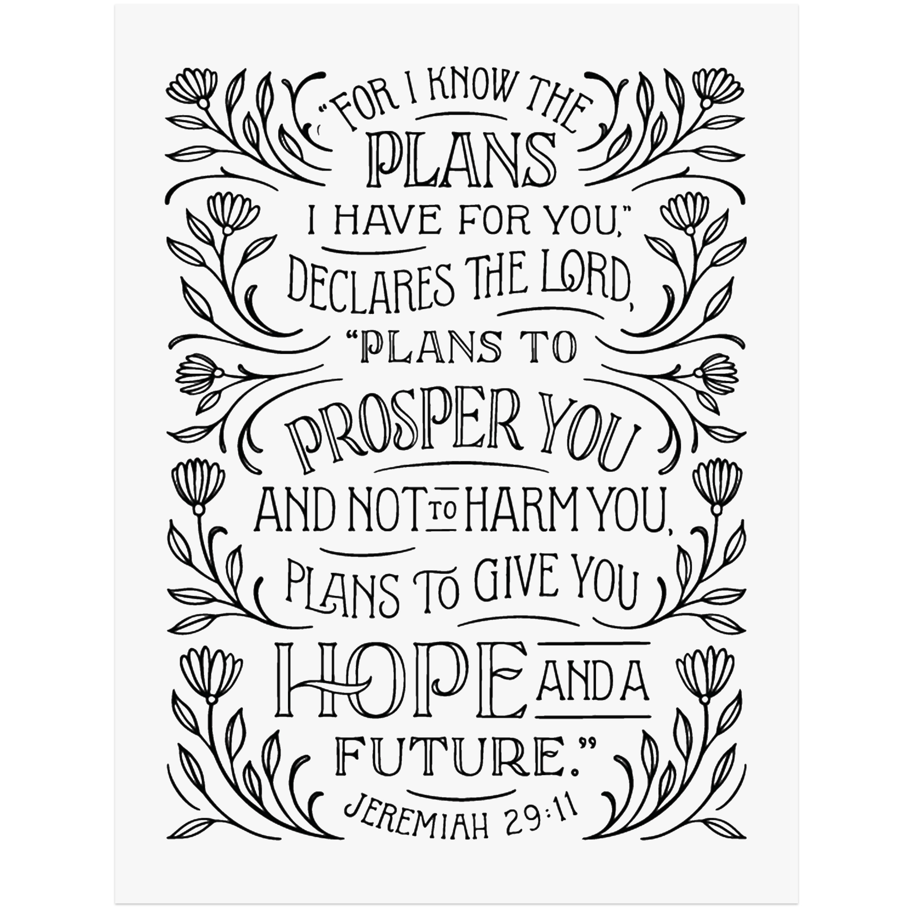 Hope and a Future (Jeremiah 29:11) - Giclée Edition