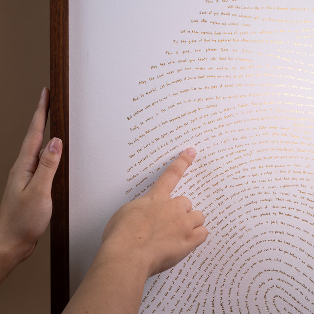 God's Fingerprint - 18x24 Gold Illuminated Print