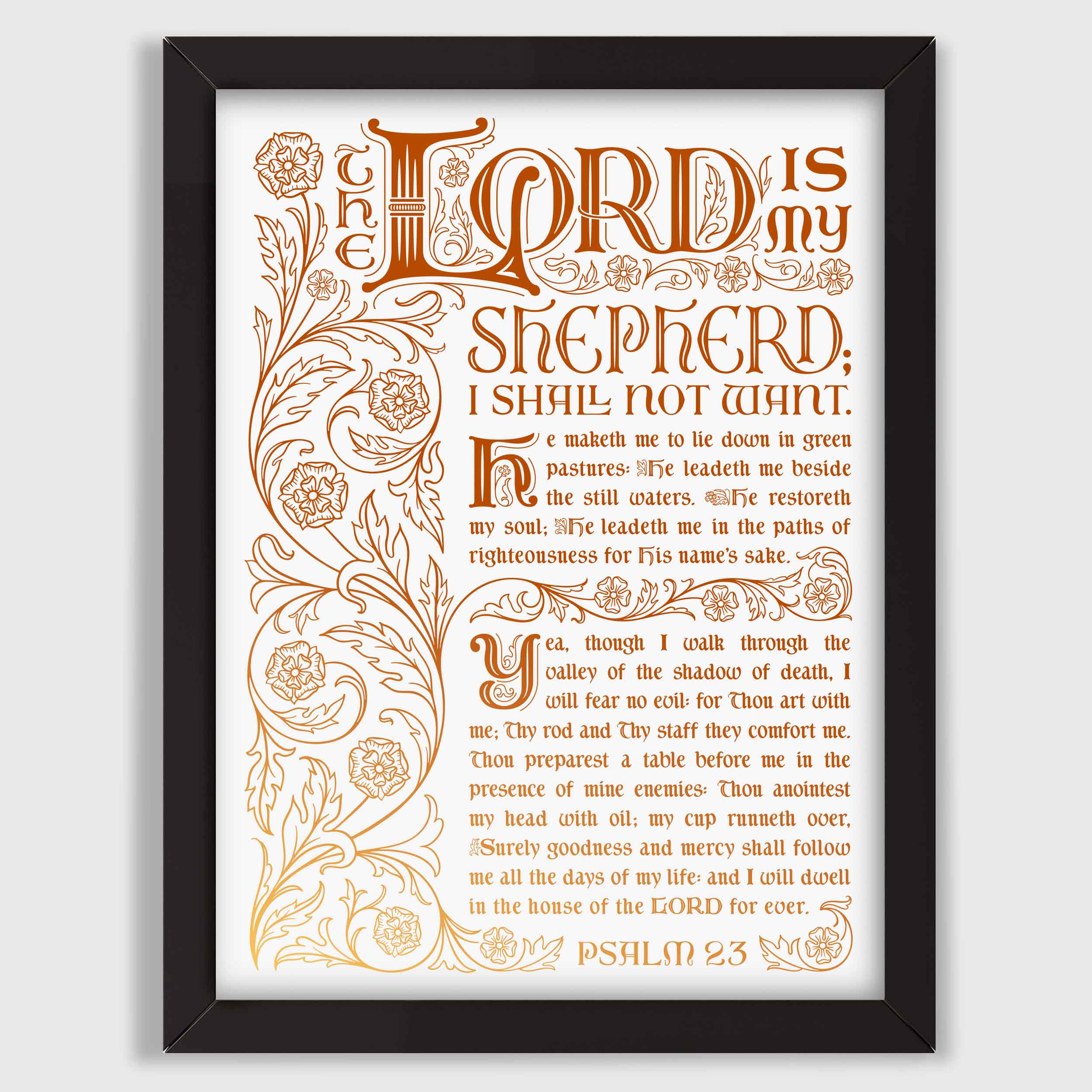 Psalm 23 - Rose Gold
