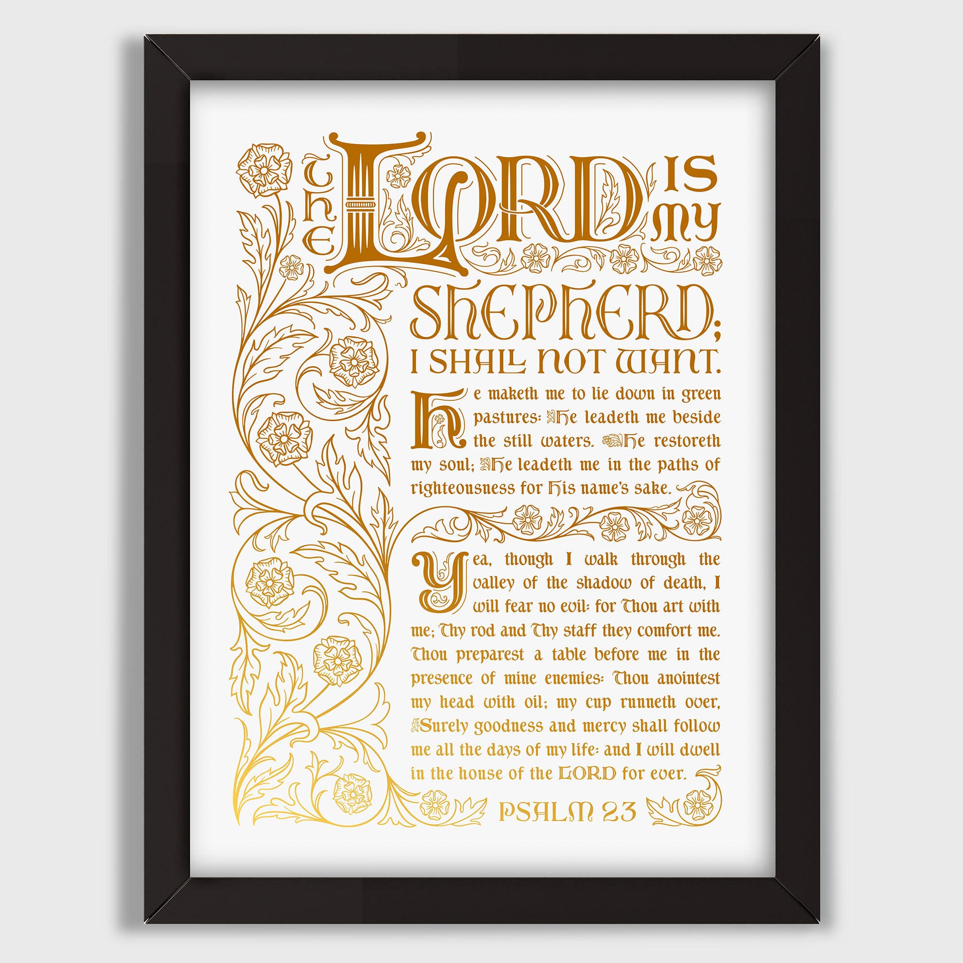 Psalm 23 - Gold
