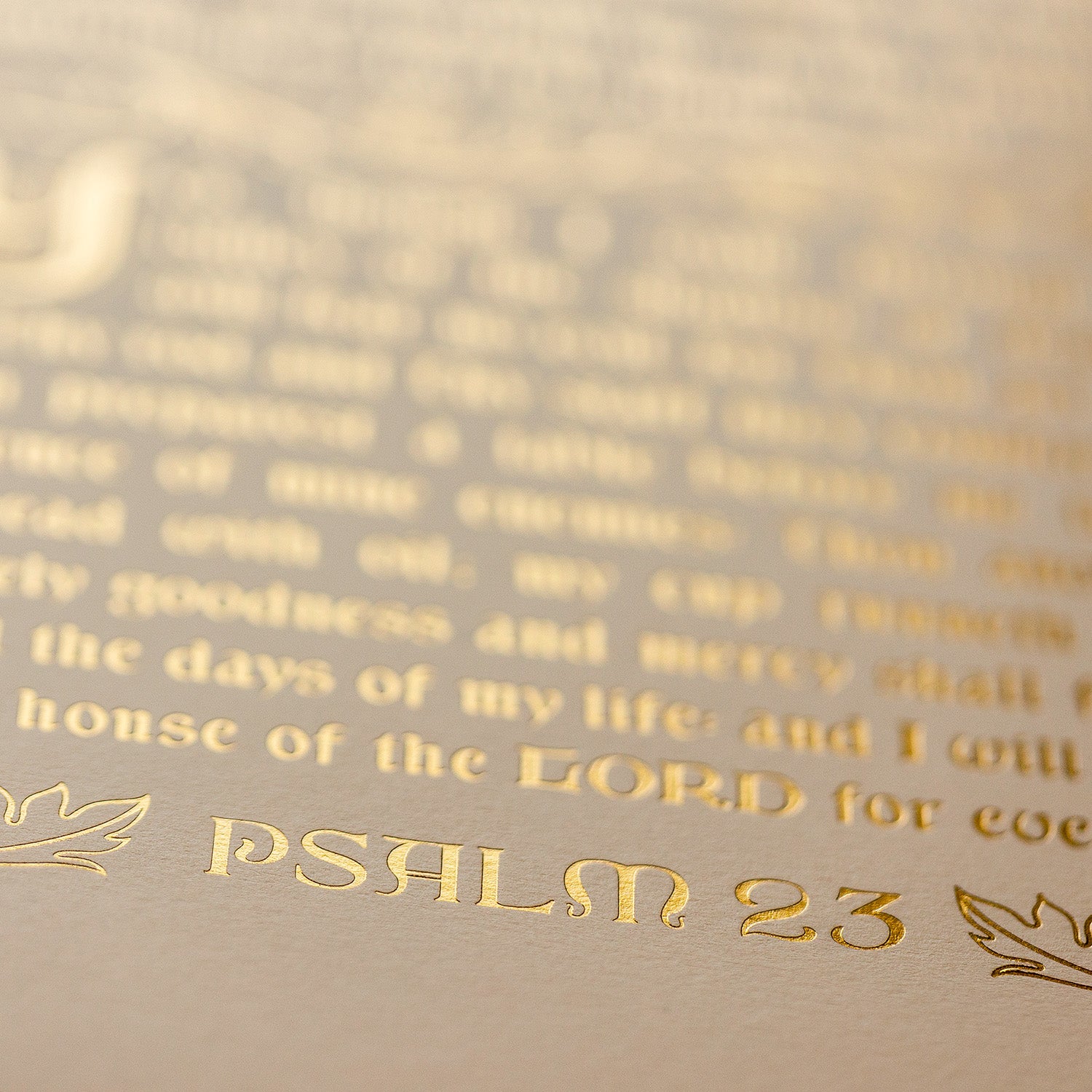 Psalm 23 - Gold