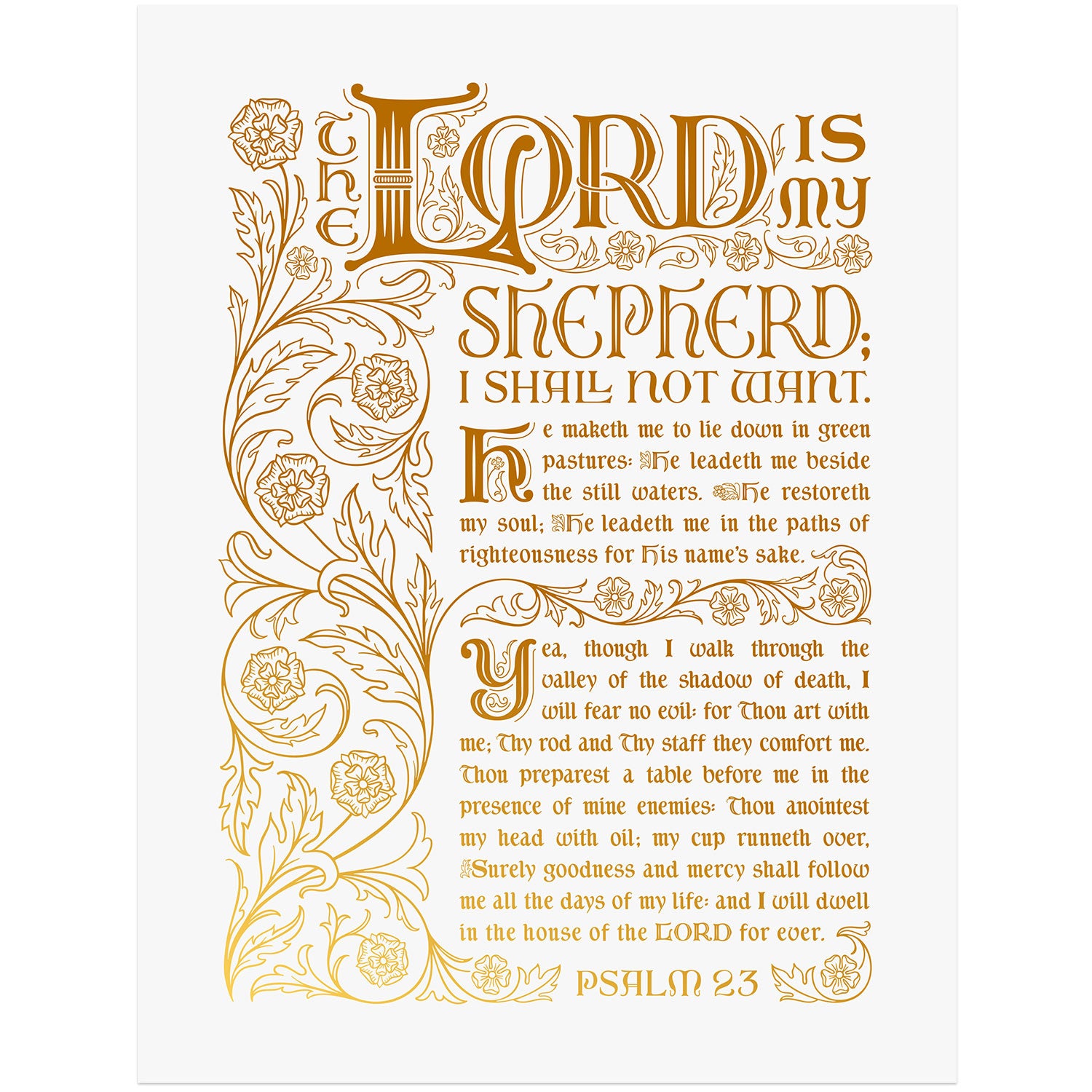 Psalm 23 - Gold