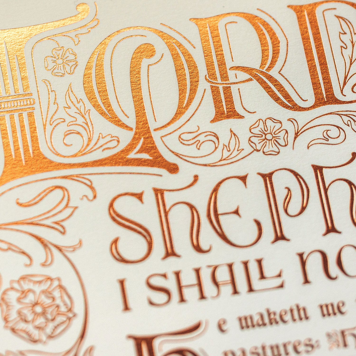Psalm 23 - Rose Gold