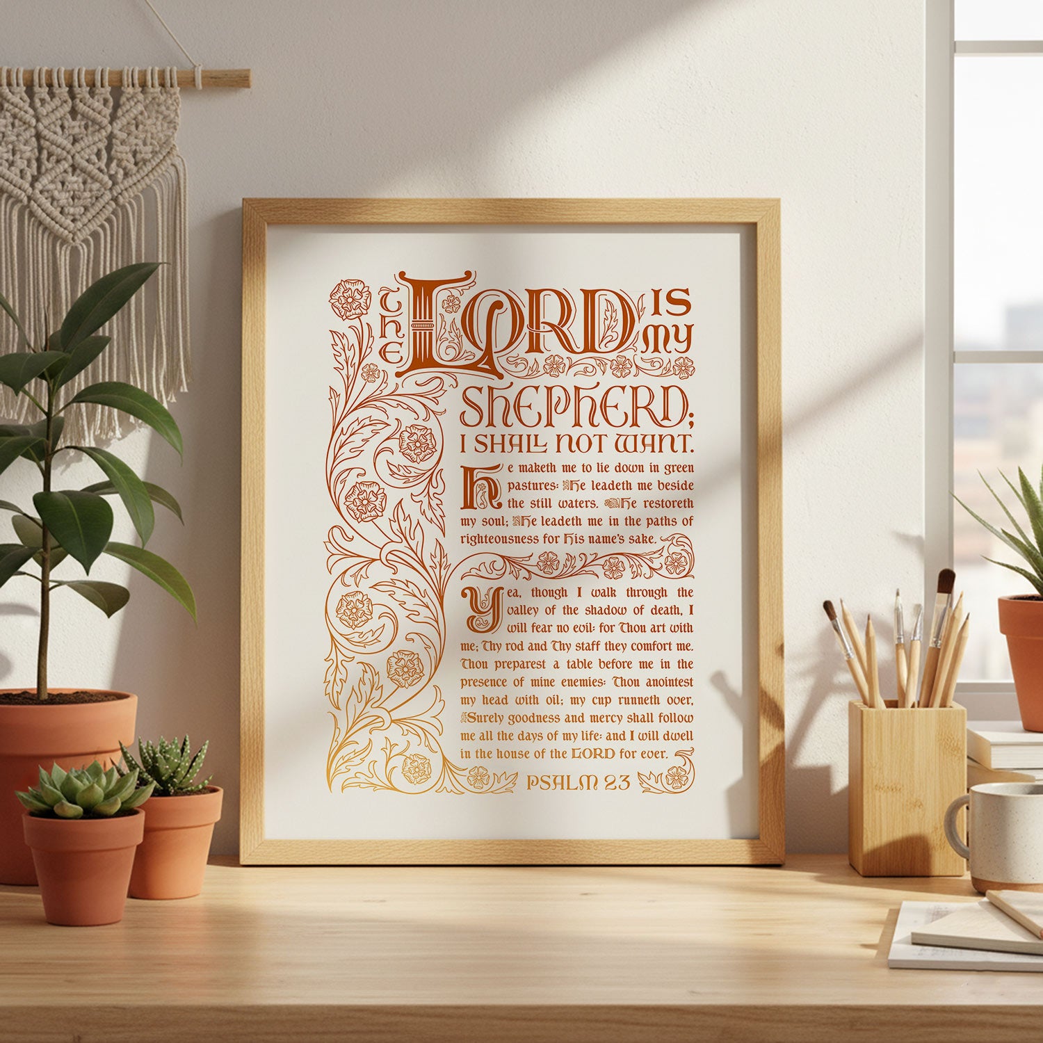 Psalm 23 - Rose Gold