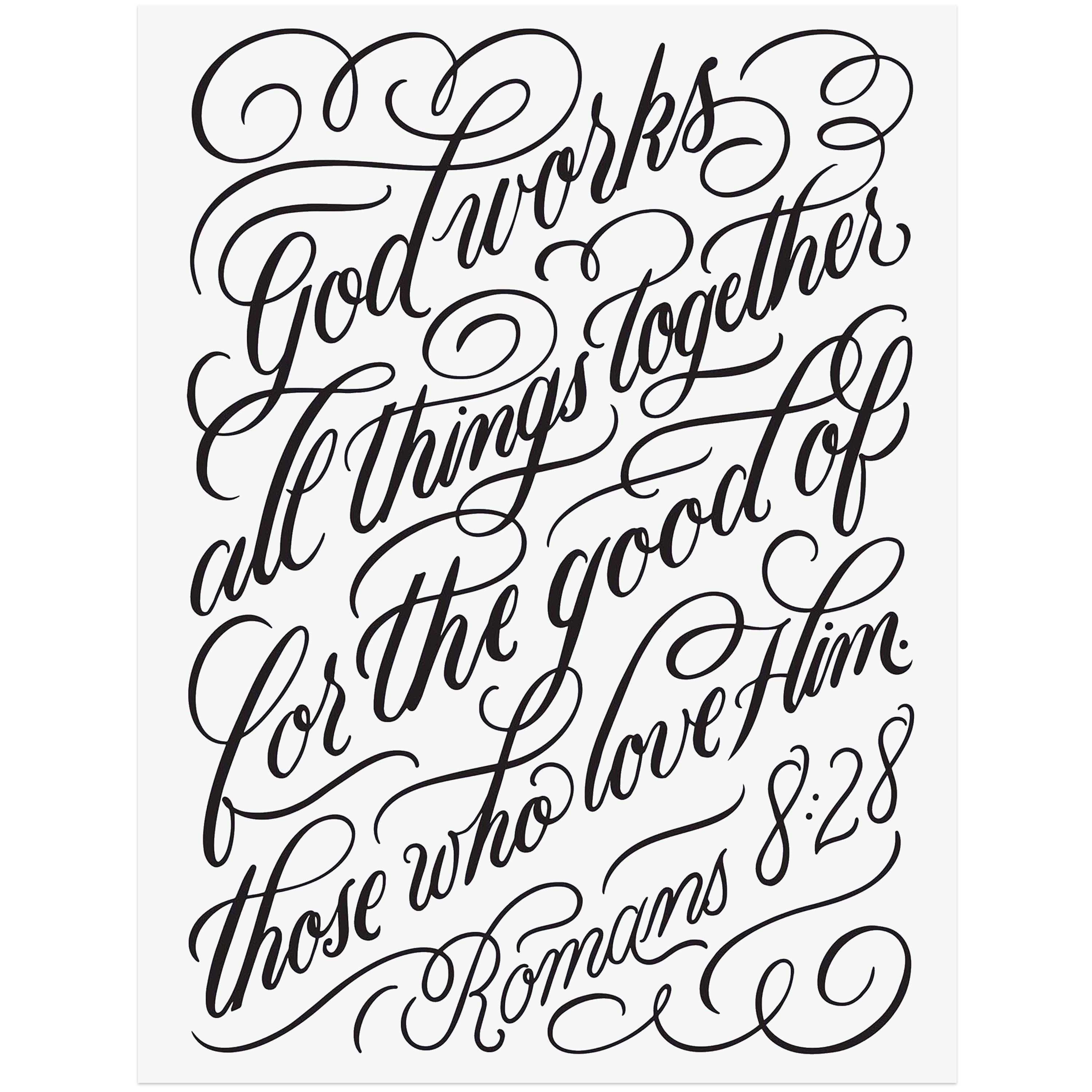 God Works All Things Together (Romans 8:28) - Giclée Edition