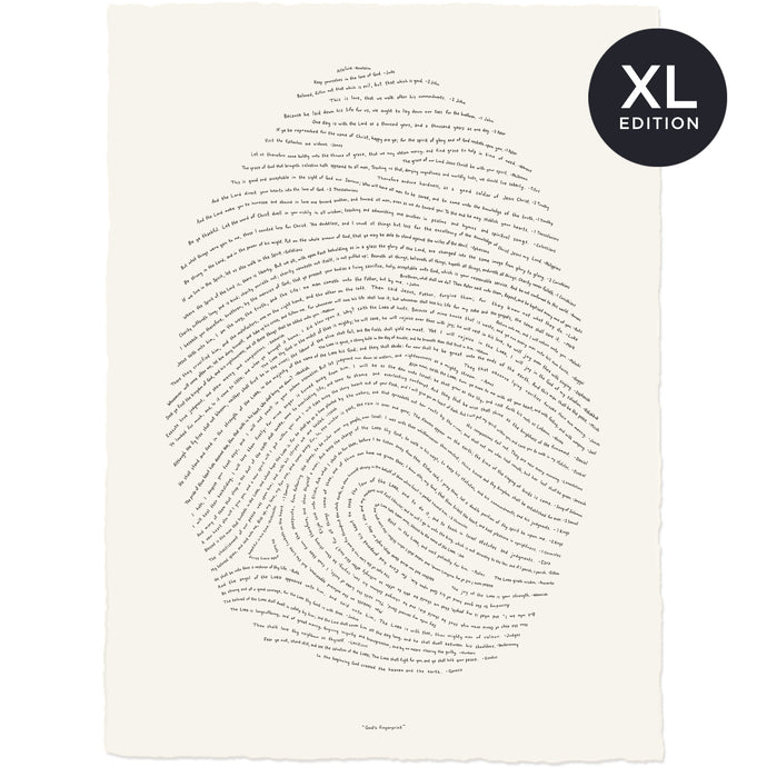 God's Fingerprint XL Edition - 24x32 Screenprint