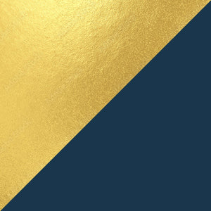Gold Foil on Blue
