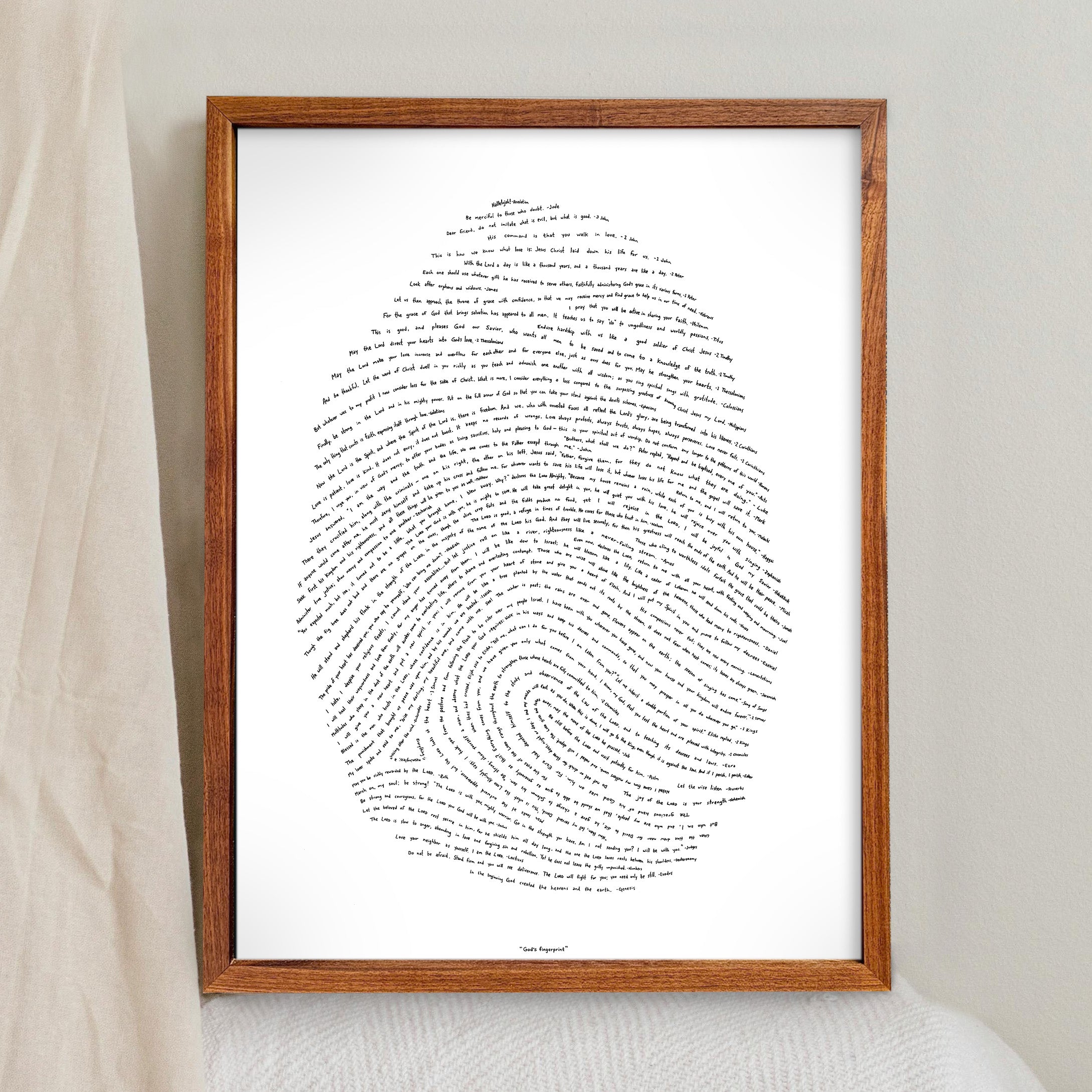 God's Fingerprint - Letterpress