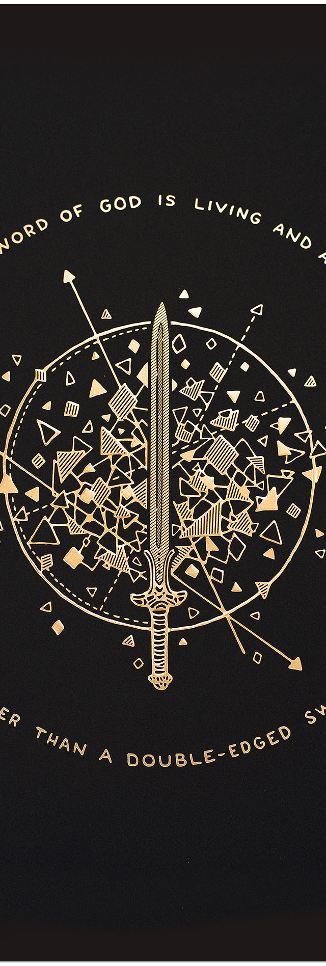 Sword of the Spirit - 16x20 Gold Emboss Print