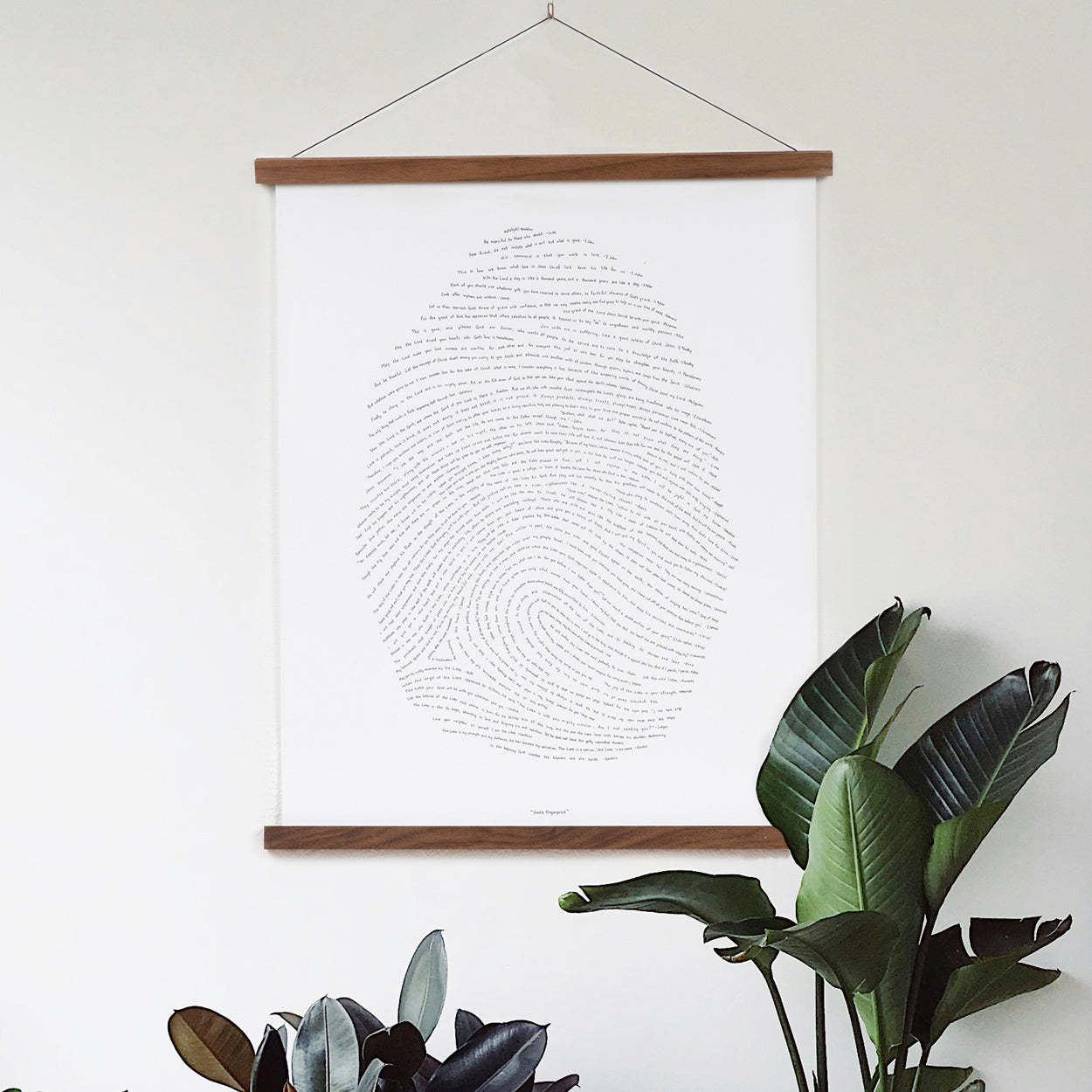 God's Fingerprint - Letterpress