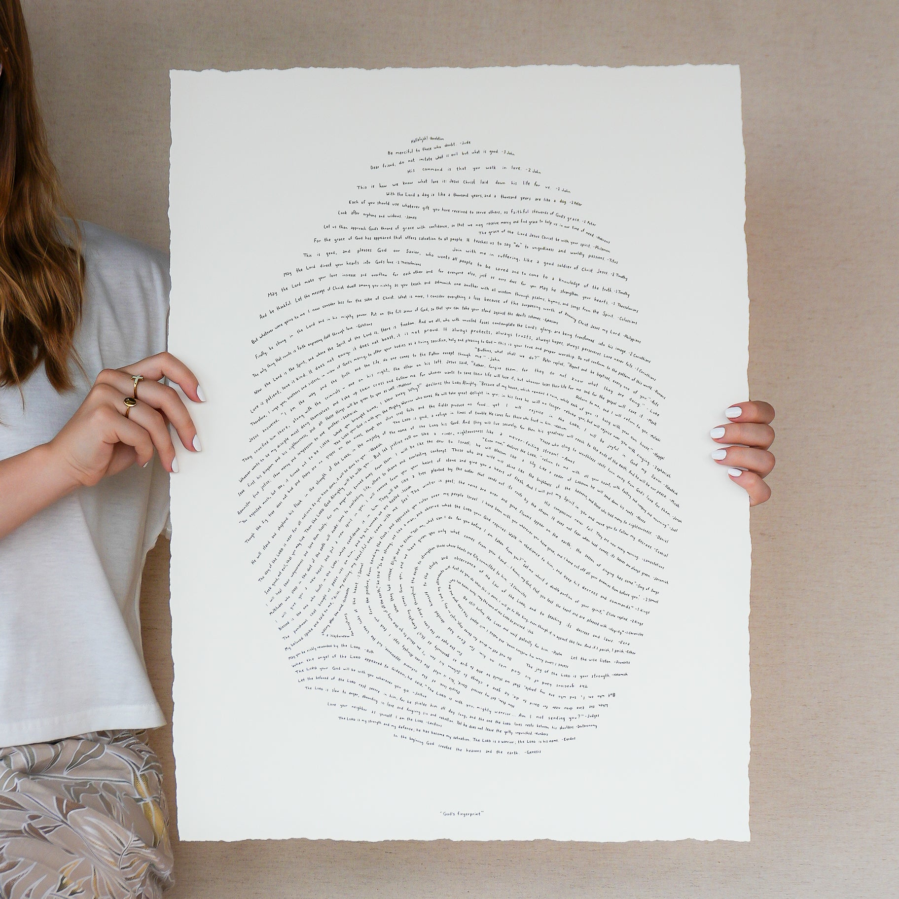 God's Fingerprint - Deckled