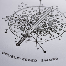 Sword of the Spirit - 16x20 Gold Emboss Print