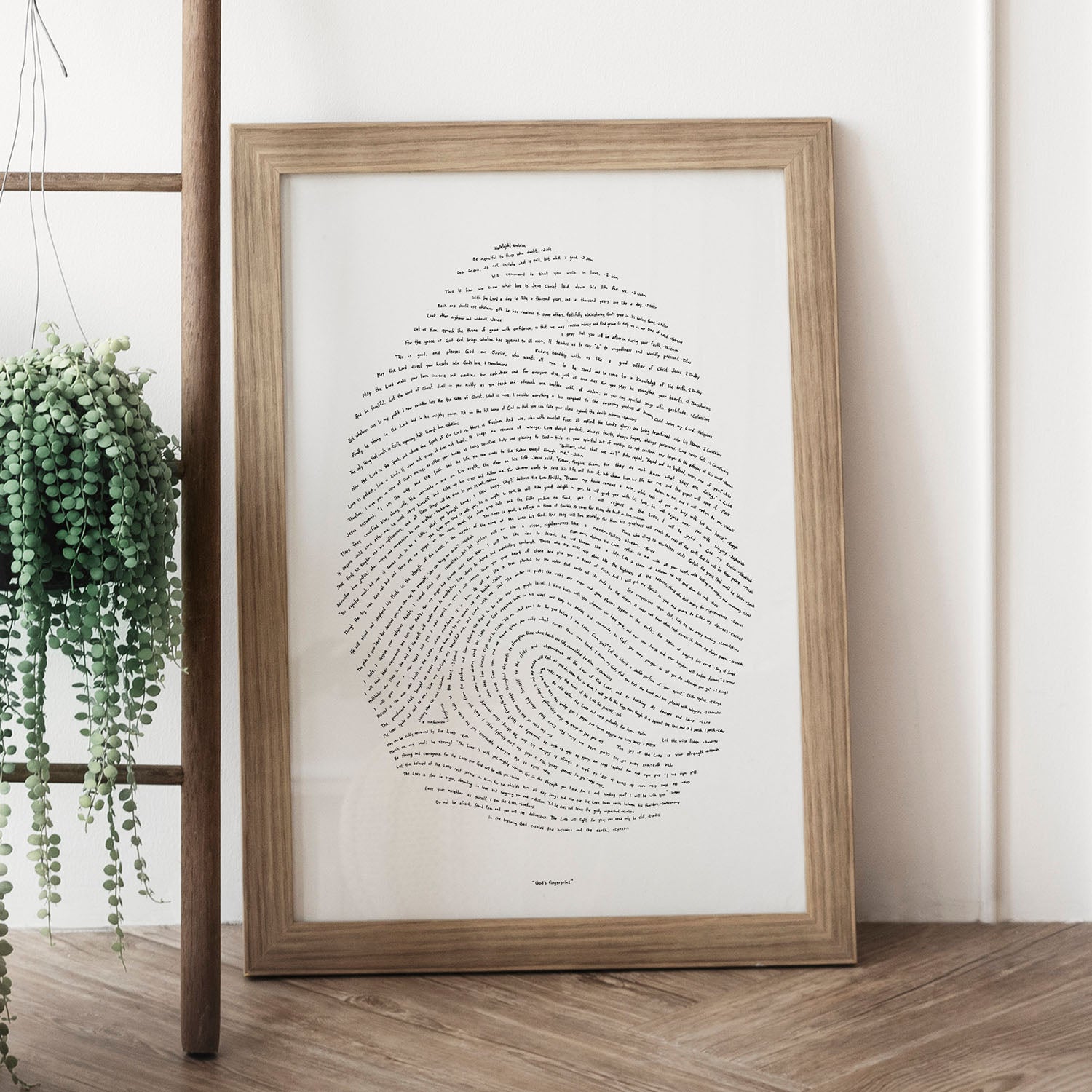 God's Fingerprint - Letterpress