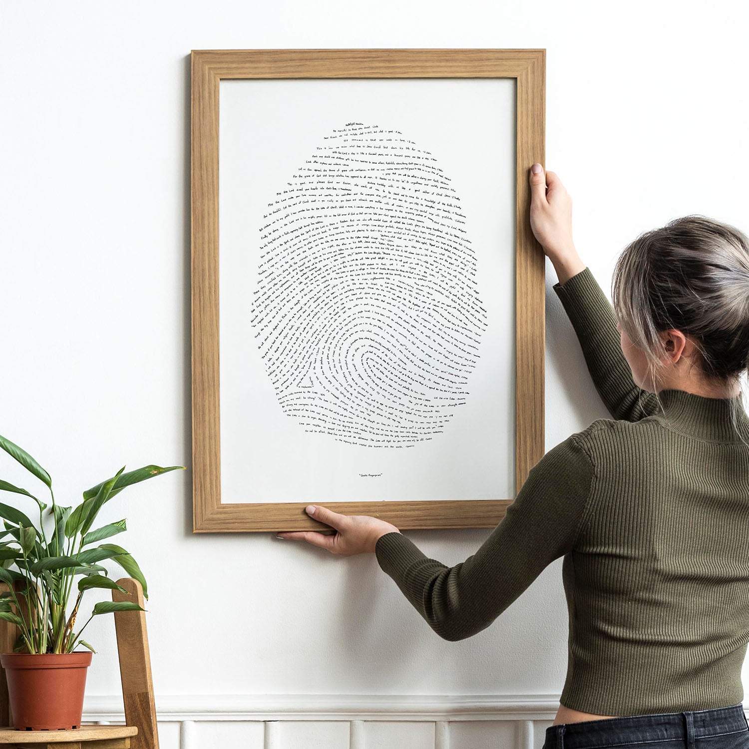 God's Fingerprint - Letterpress