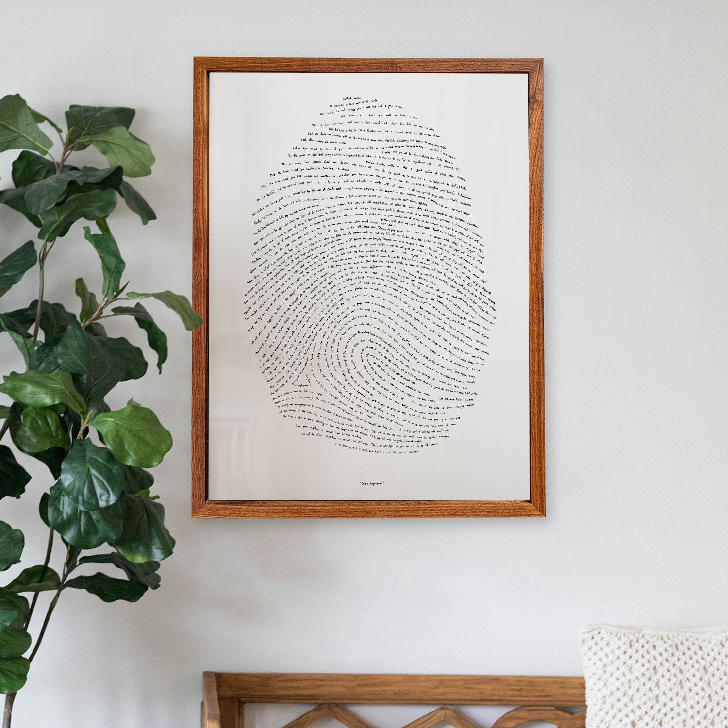 God's Fingerprint - Letterpress