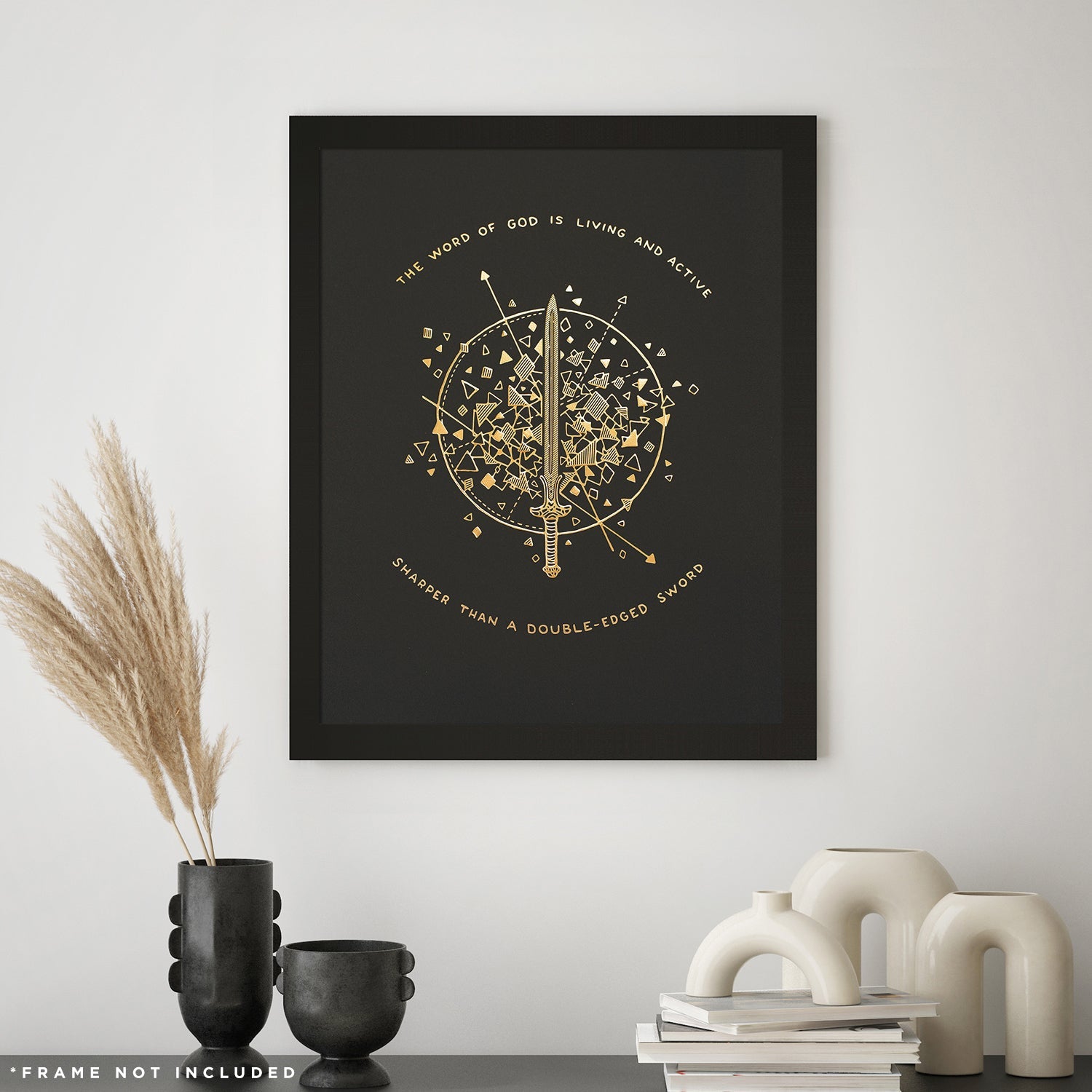 Sword of the Spirit - 16x20 Gold Emboss Print