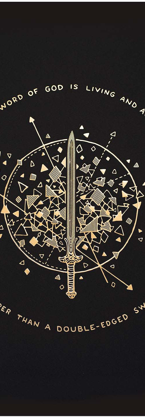 Sword of the Spirit - 16x20 Gold Emboss Print