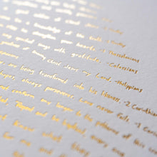 Illuminated Fingerprint Scripture Art Print - Detail of Bible Verses